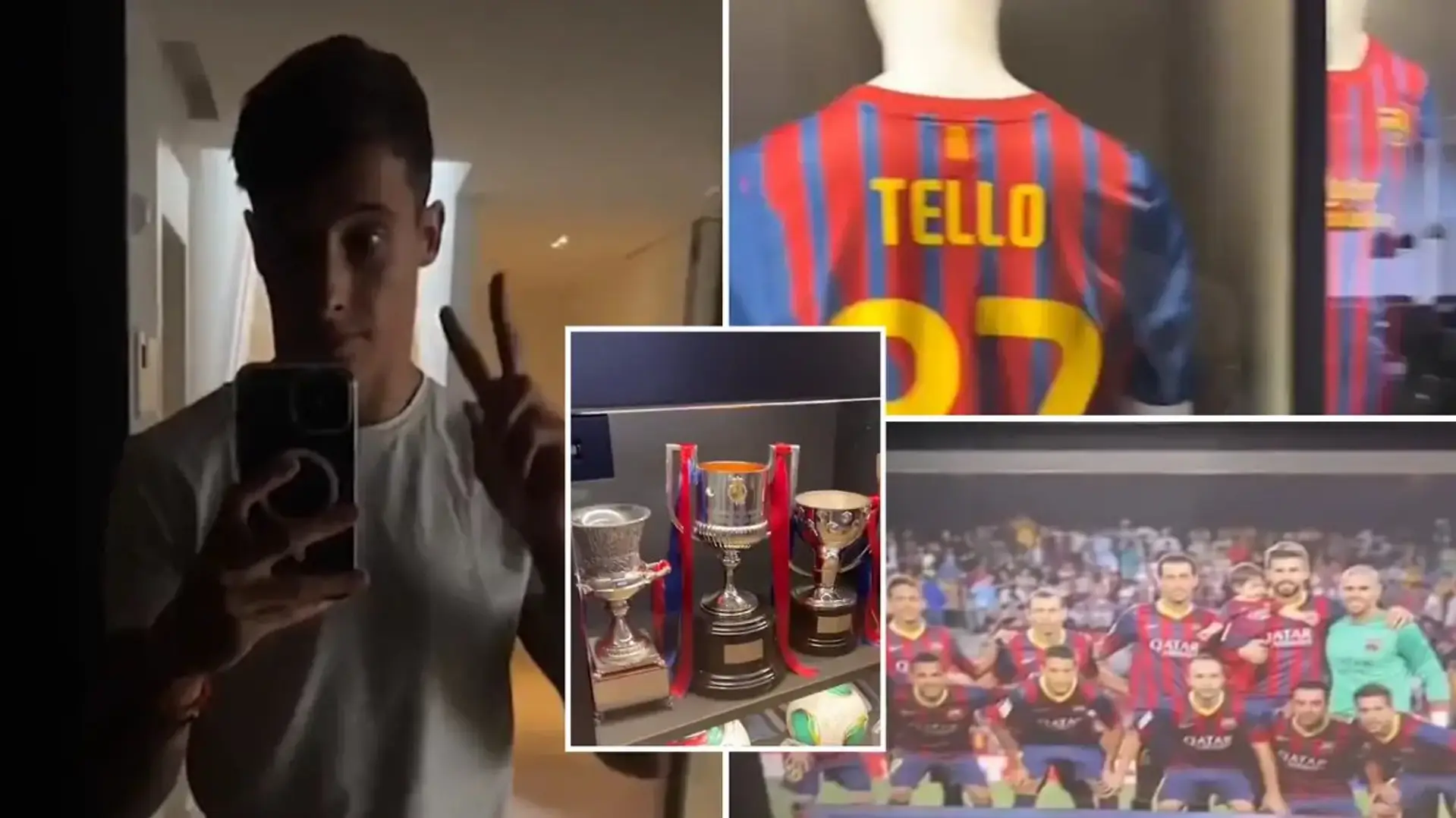 Der ehemalige Barcelona-Spieler Cristian Tello hat ein ganzes Museum in seinem Haus und es sieht absolut unglaublich aus