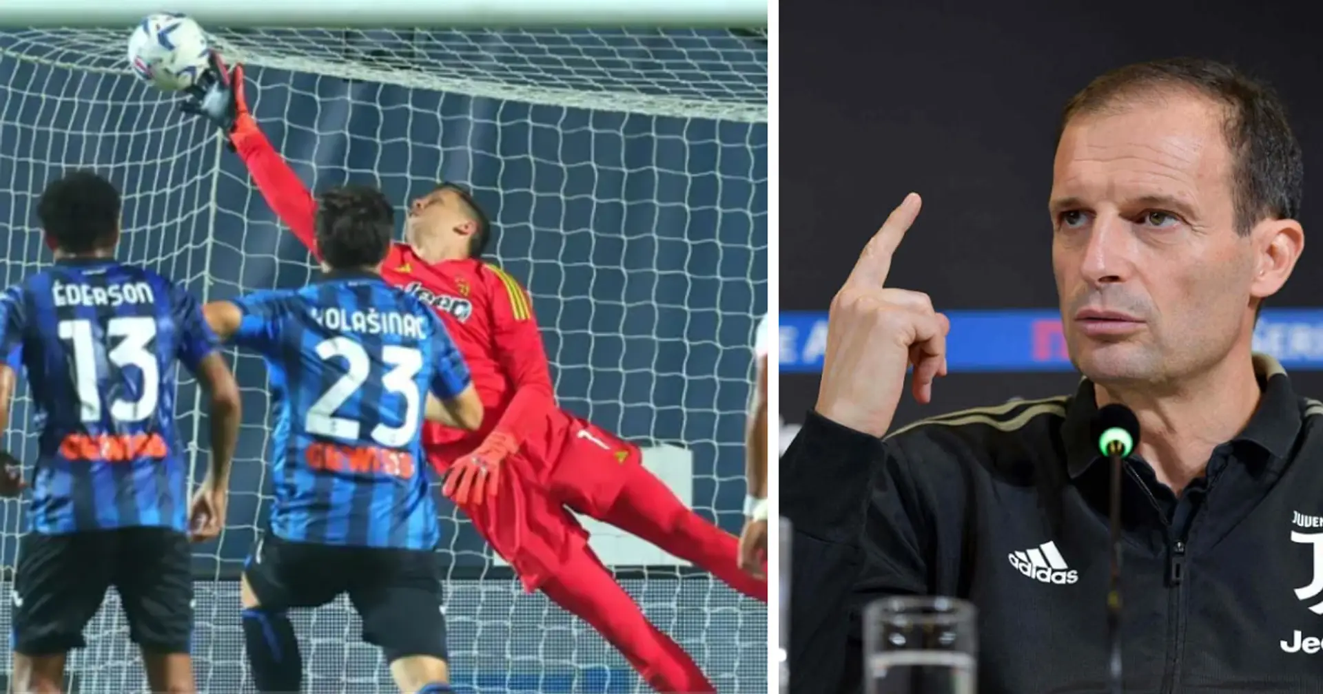 "Szczesny est l'un des meilleurs gardiens d'Europe" : Max Allegri à propos de son gardien après le match contre l'Atalanta
