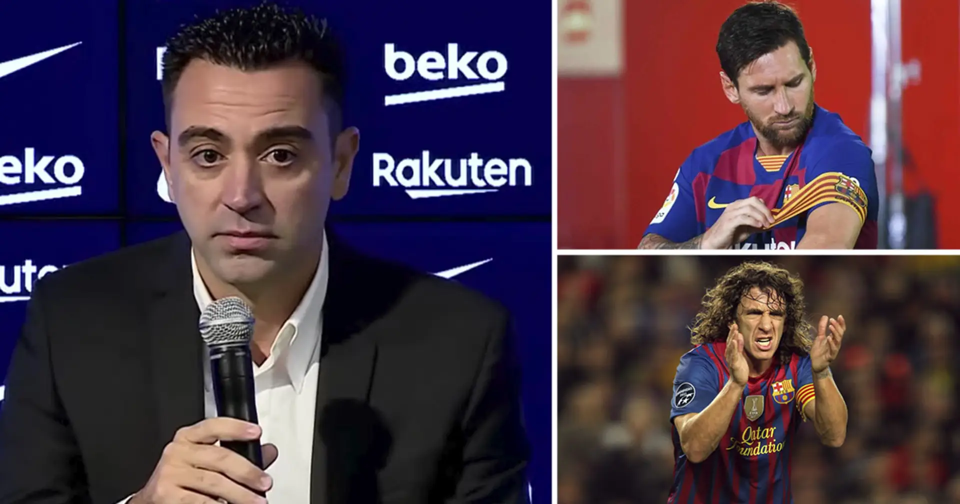 Xavi nomme une grande différence entre le capitaine Messi et le capitaine Puyol
