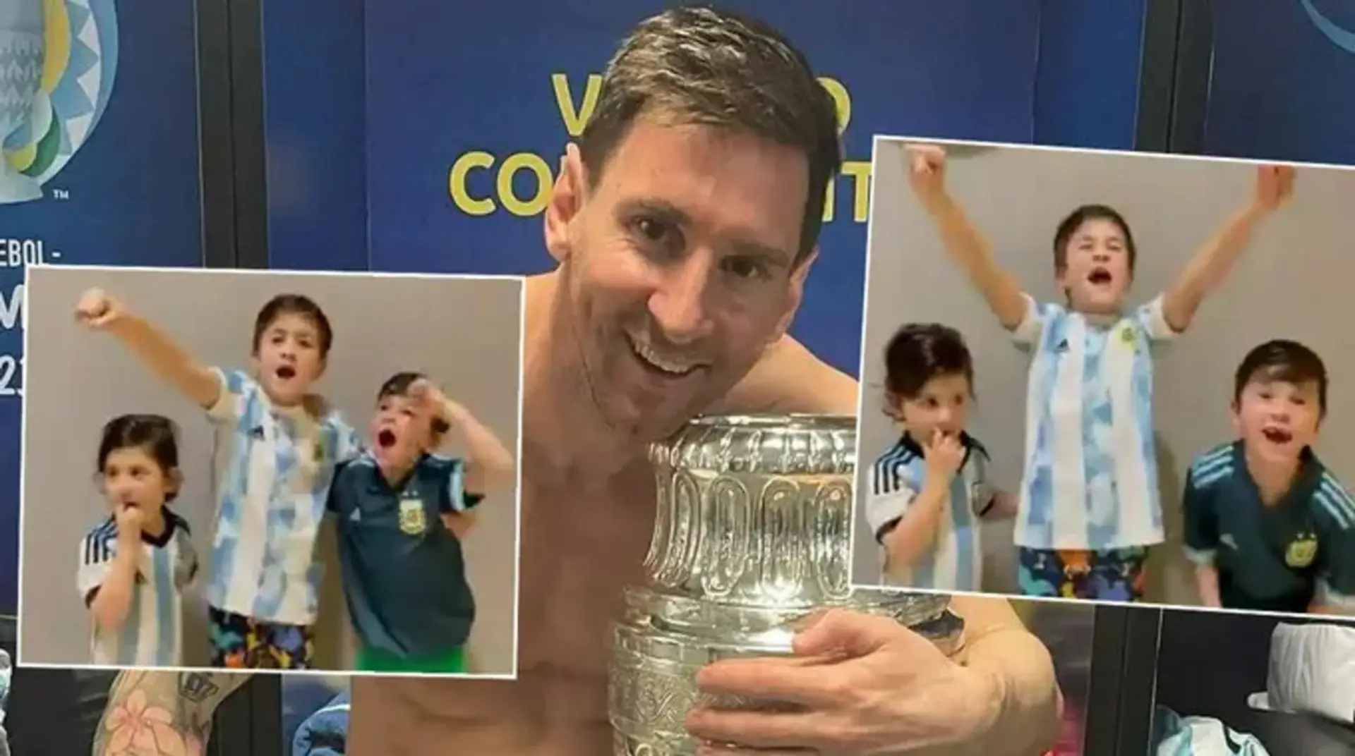 La reacción de los hijos de Messi al triunfo de Argentina en la Copa América es lo más lindo que verás hoy