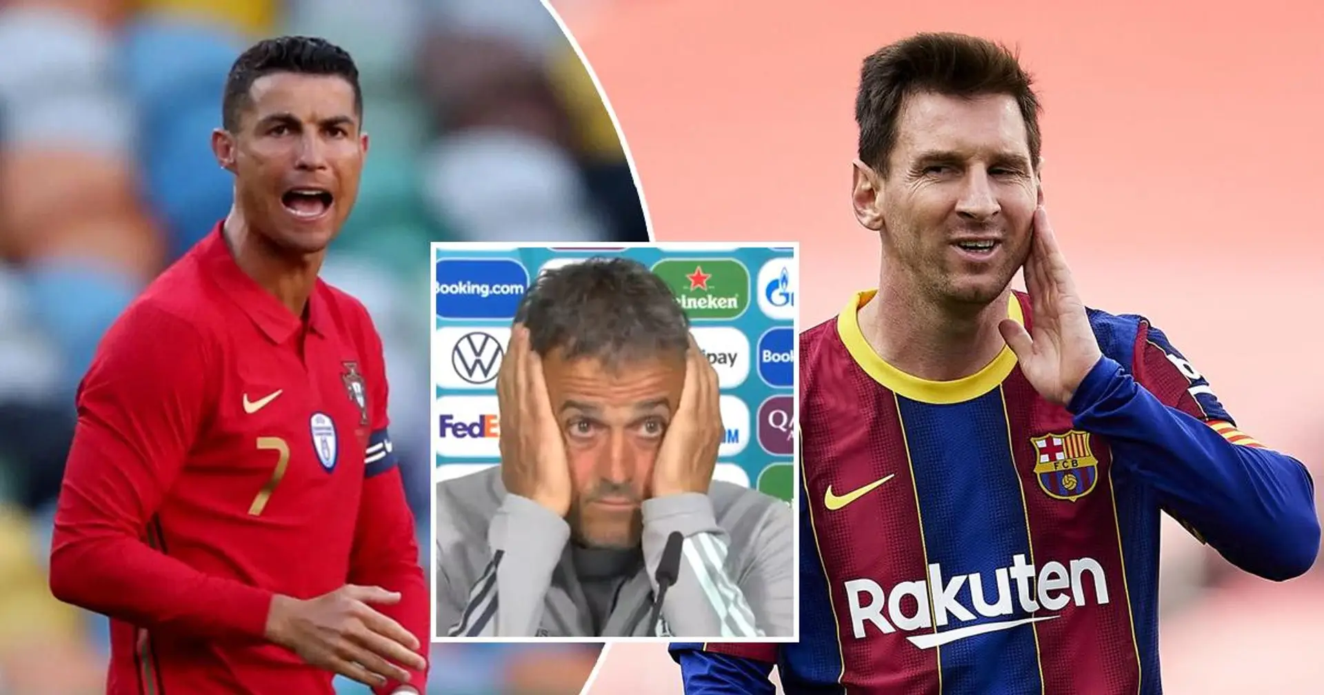 Luis Enrique destroza a los periodistas tras una nueva pregunta sobre 'Messi vs Ronaldo'