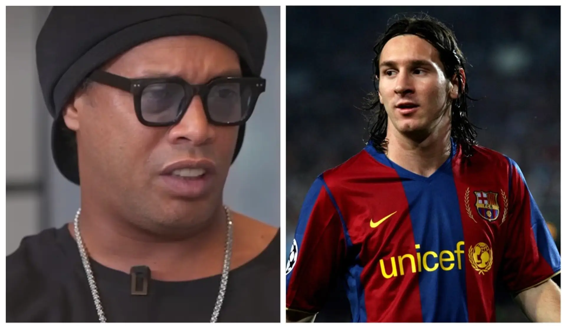 "Für mich war das keine Überraschung": Ronaldinho wurde gebeten, sich an seine erste Reaktion auf Messi bei Barcelona zu erinnern