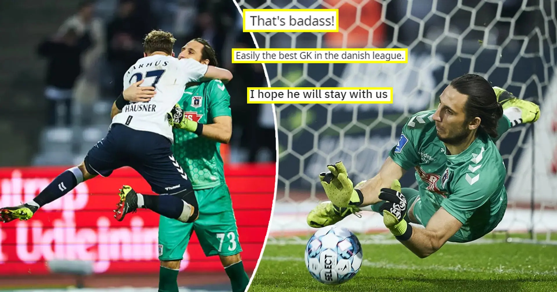 Kamil Grabara saves 3 penalties in play-offs final to grant Aarhus European football, Liverpool fans want him at Anfield next term
