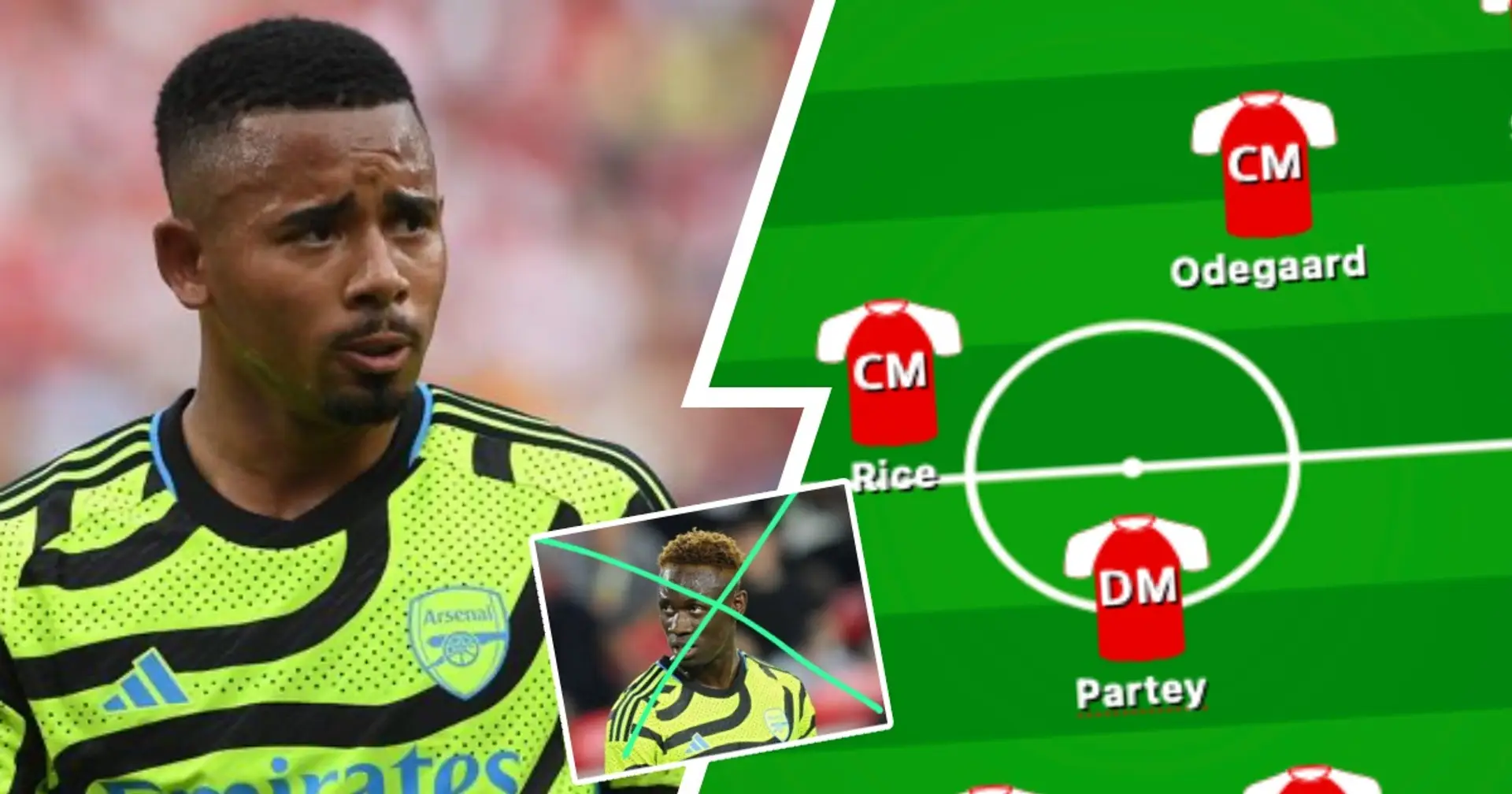 4 creative ways Arsenal can line up without injured Gabriel Jesus - Balogun not included 