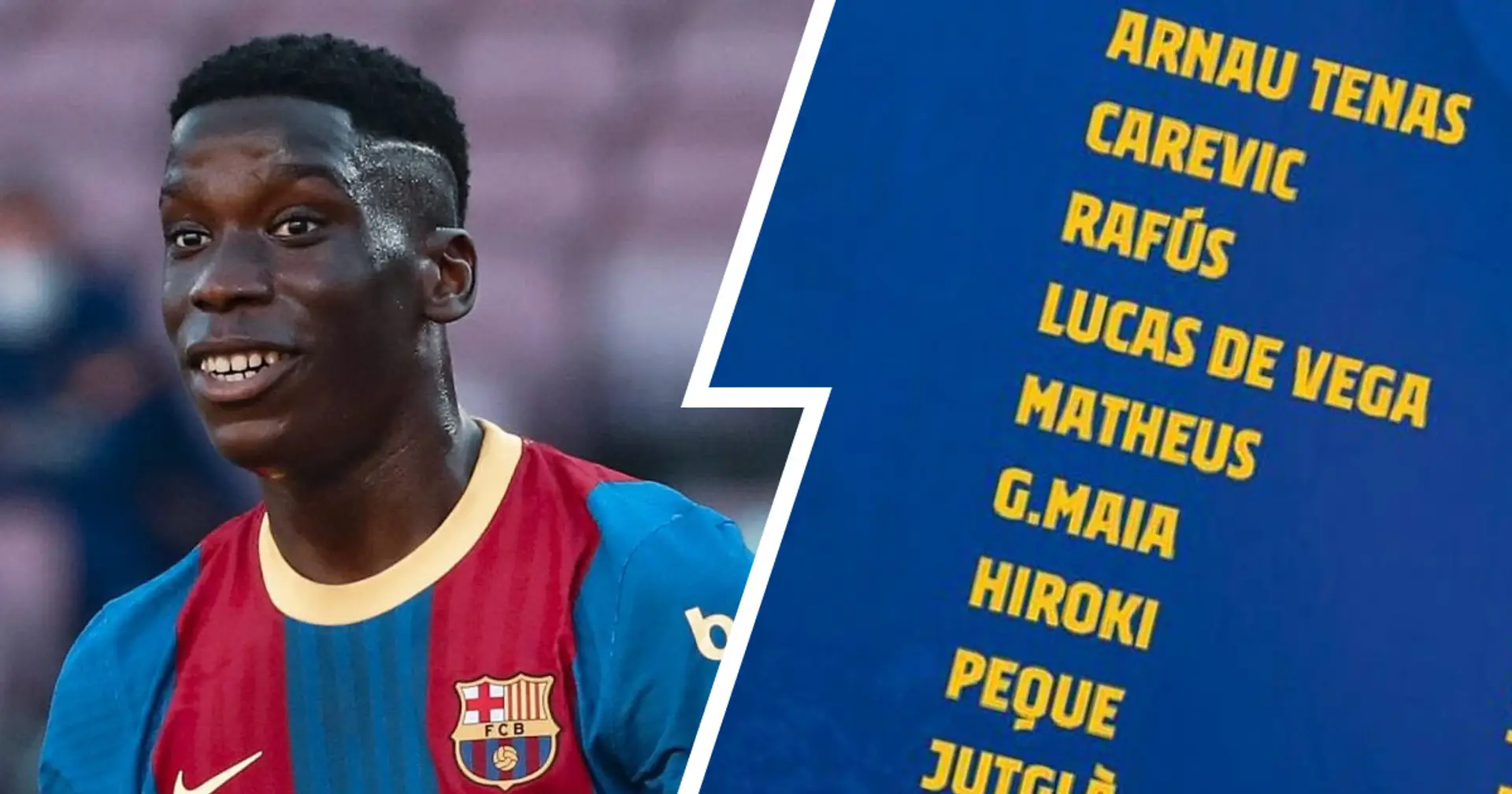 Ilaix Moriba left out of Barca B's squad for friendly with contract situation unresolved