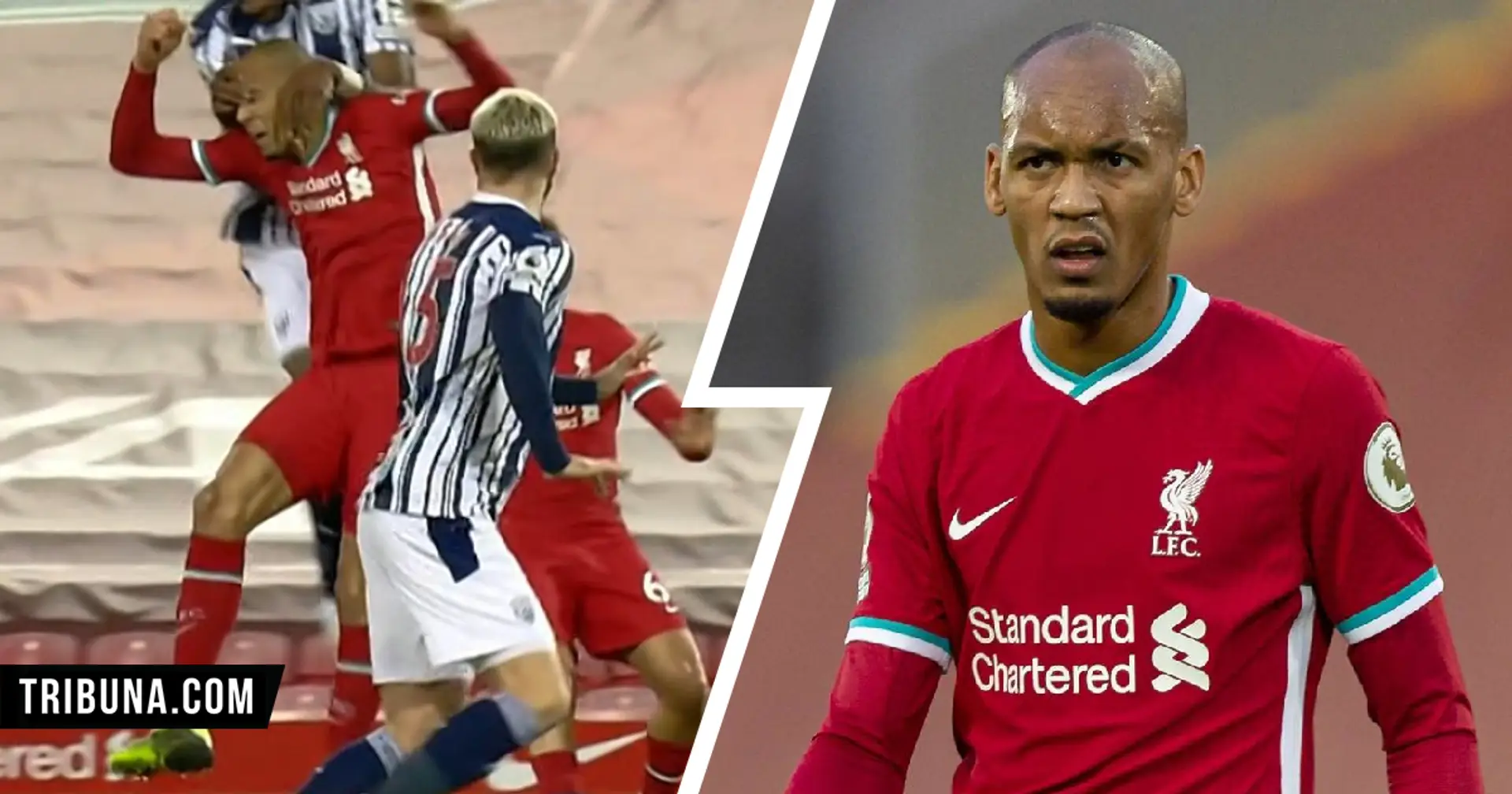 Replay reveals possible foul on Fabinho during West Brom's equalizer