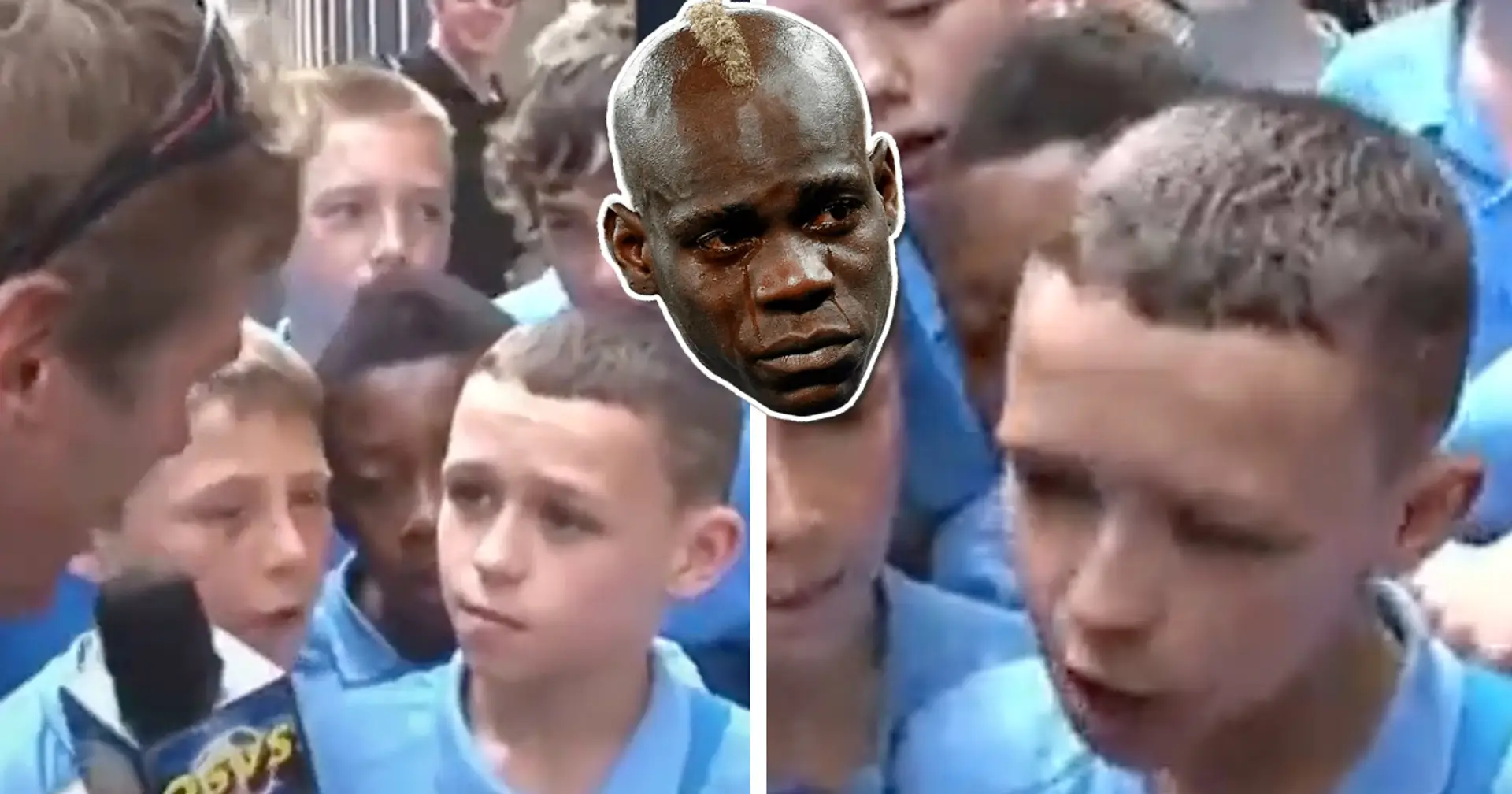 ‘He’s got a bad attitude’: A 10 year-old Phil Foden criticizes Mario Balotelli for his behaviour