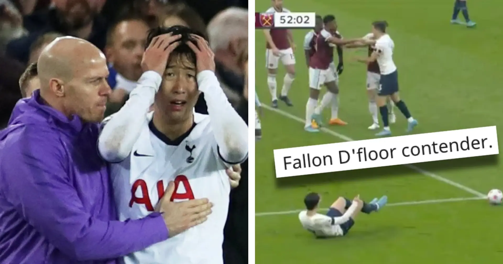 'Should be sent off for that': Fans react to Son's embarrassing dive after ball hits his foot