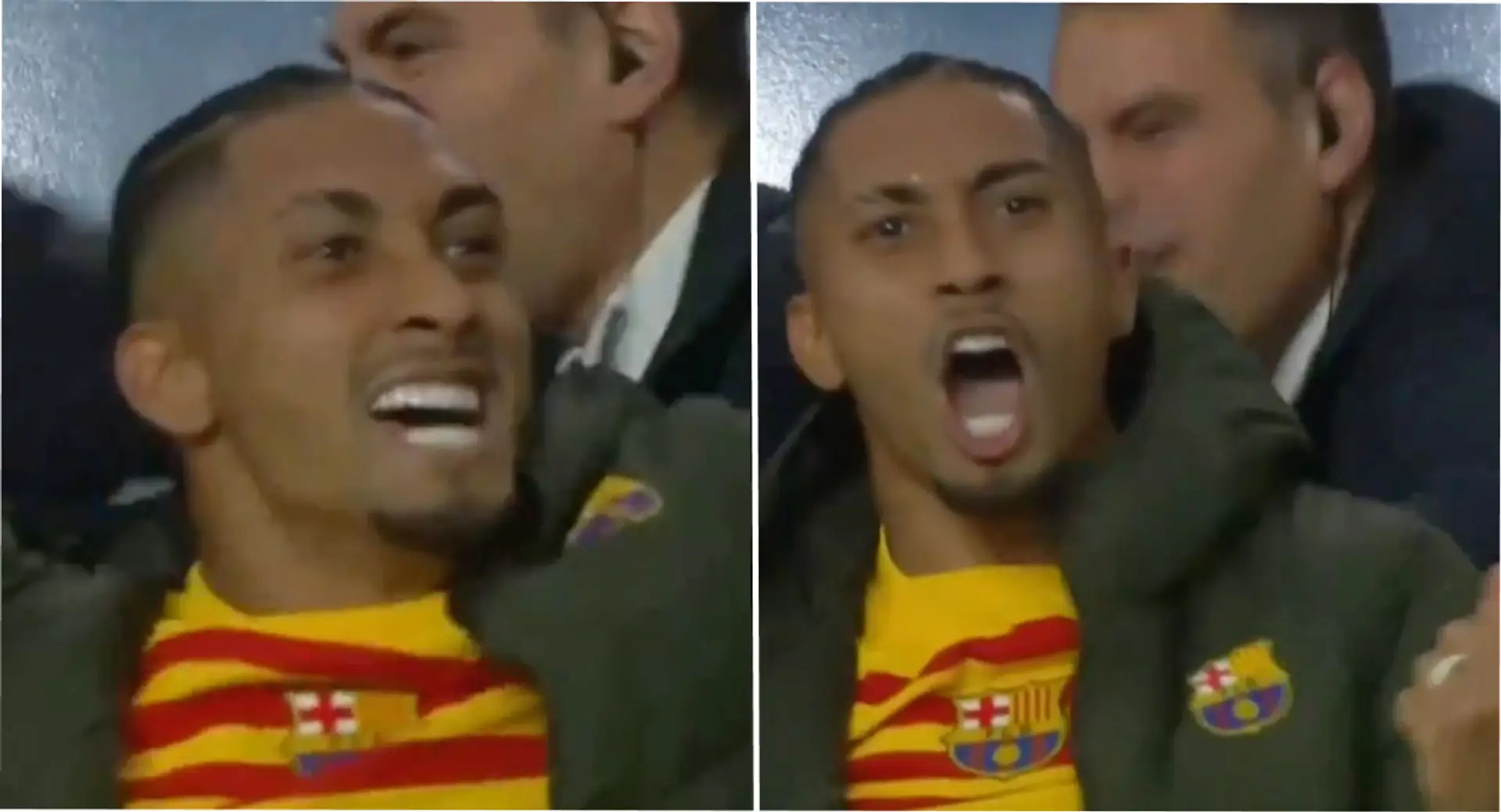 Footage of Raphinha celebrating Barca's winner v PSG emerges – this man bleeds Blaugrana