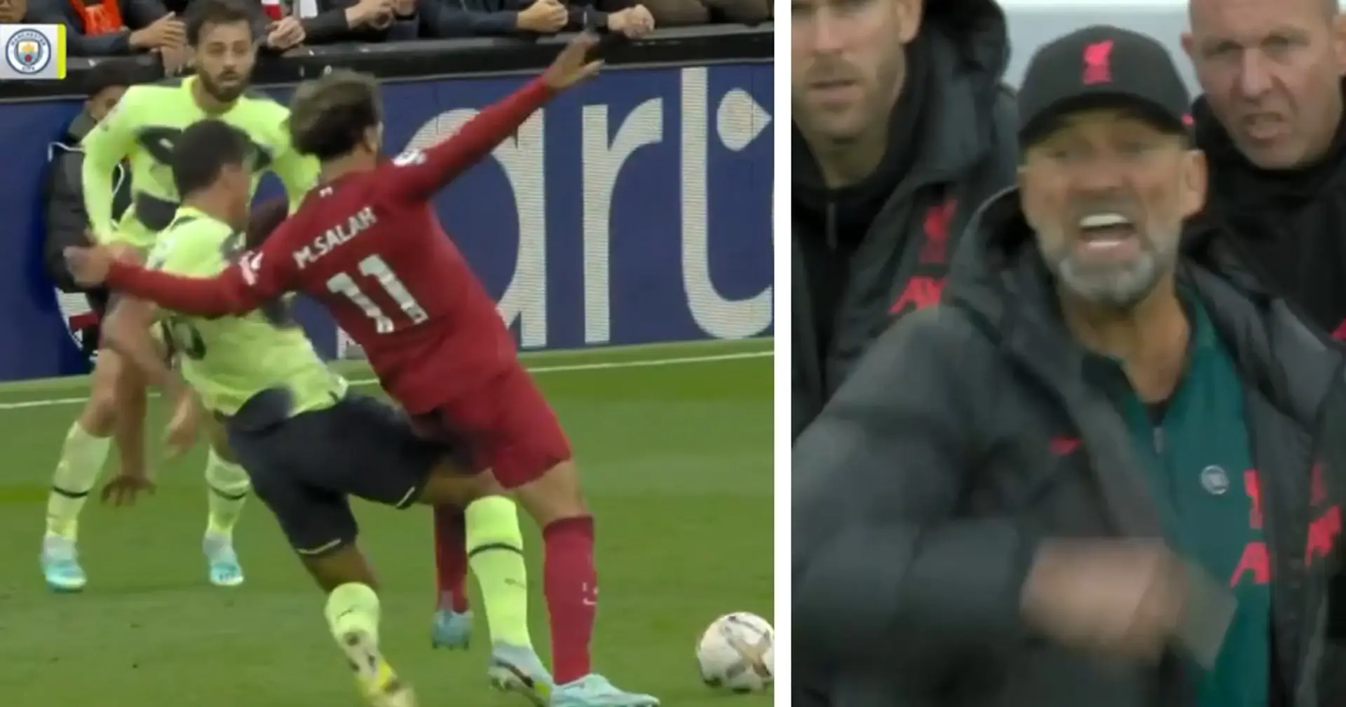 Klopp fuming with ref for allowing City to have their chance despite Rodri flooring Salah 