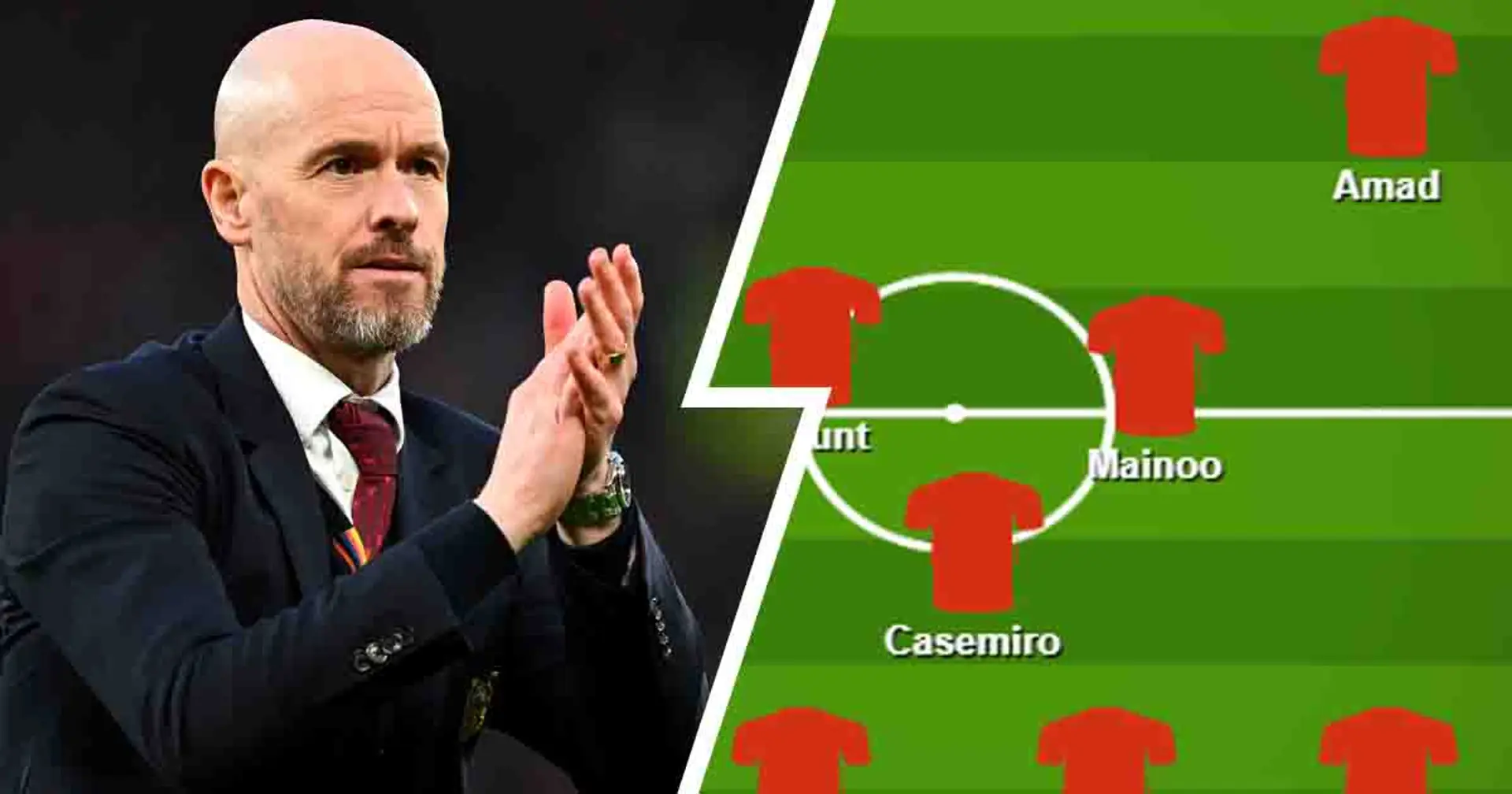 Two best ways Man United can line up IF Ten Hag benches Marcus Rashford AND Bruno Fernandes