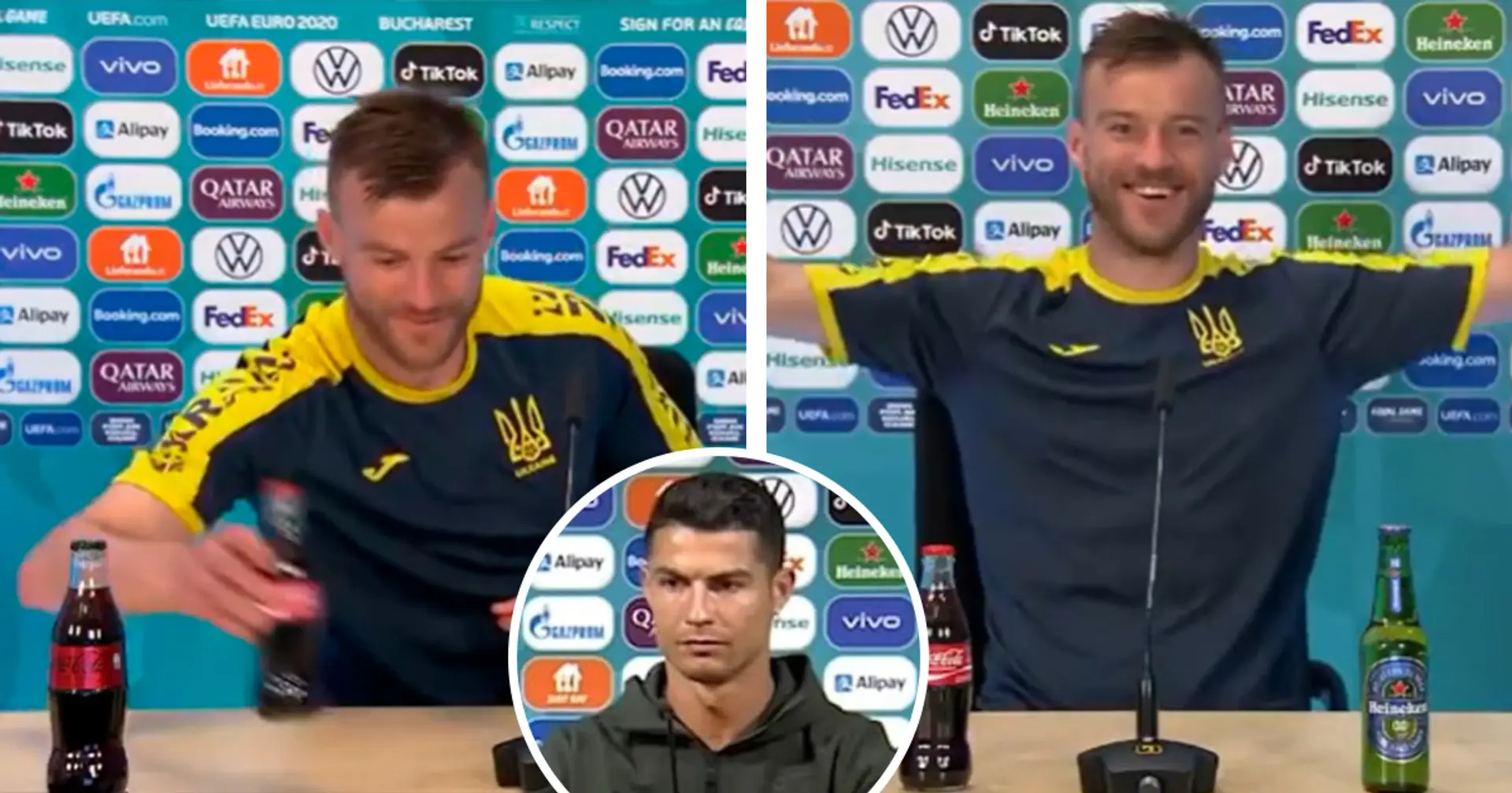 Andriy Yarmolenko trollt Ronaldo und Pogba und wirbt für Coca-Cola: "Kontaktiert mich!"