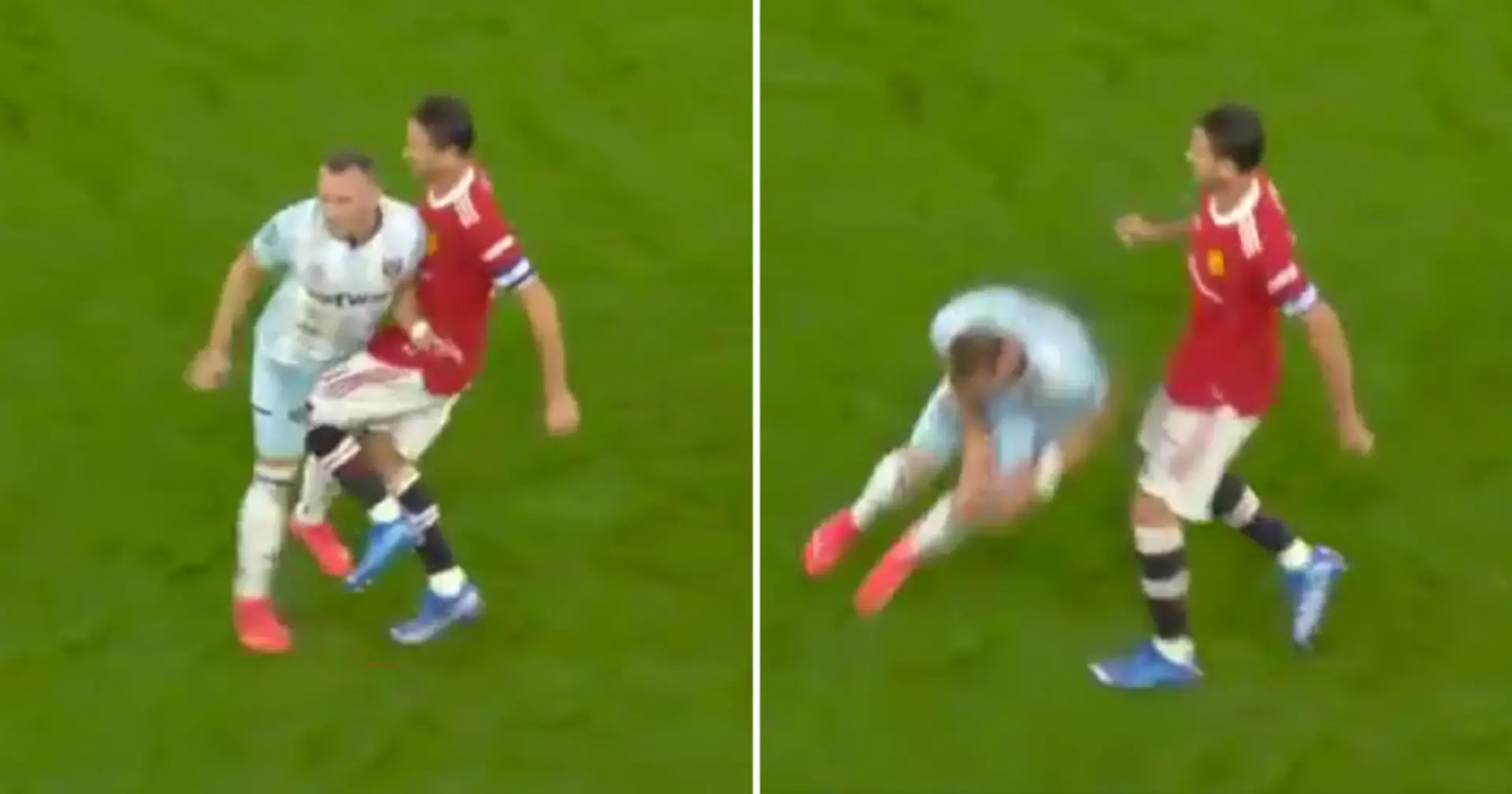 Getting away with murder: Matic not even booked for kneeing West Ham player in the groin