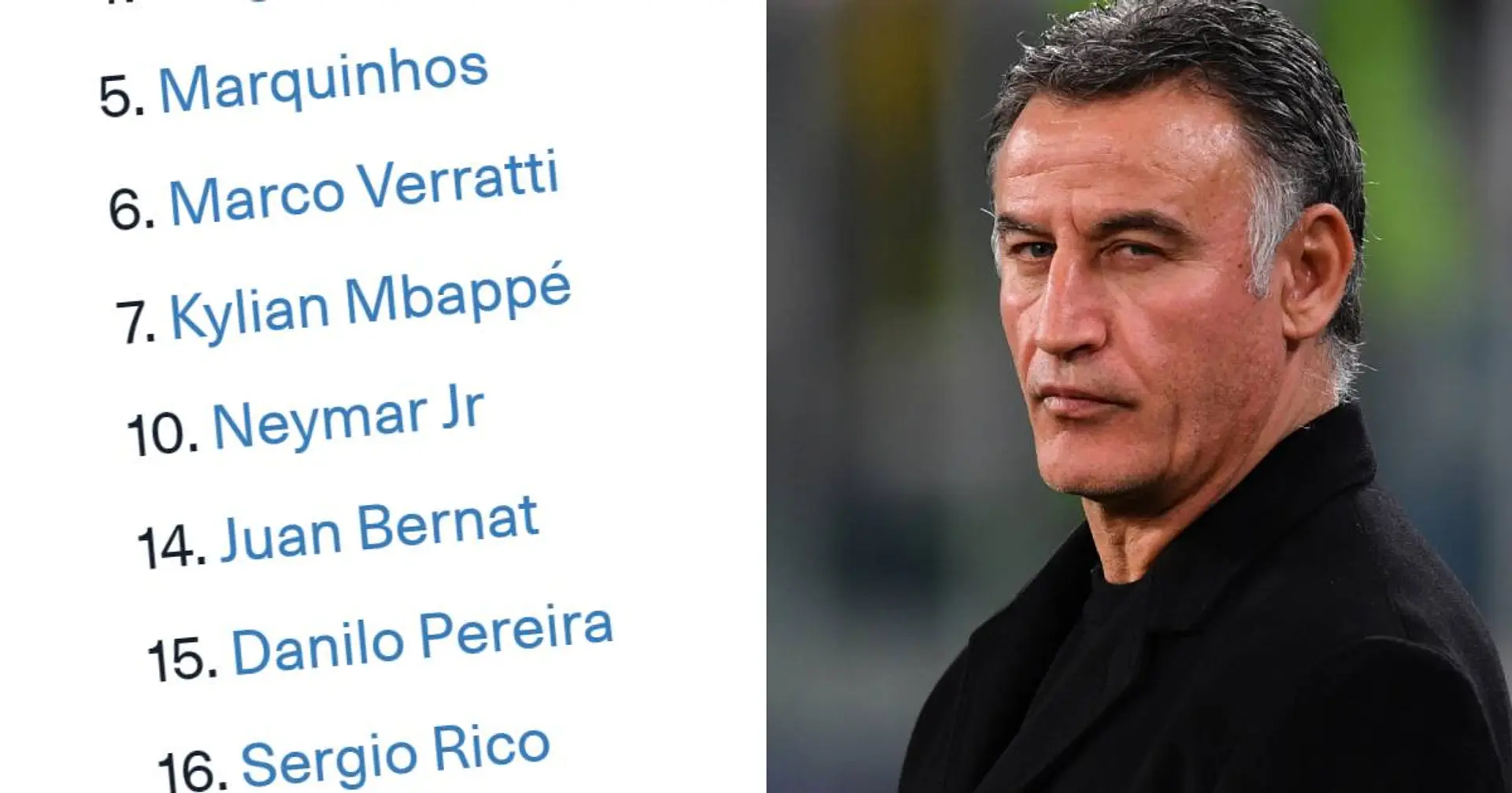 4 absents : Le PSG annonce un groupe de 21 joueurs pour affronter Lorient