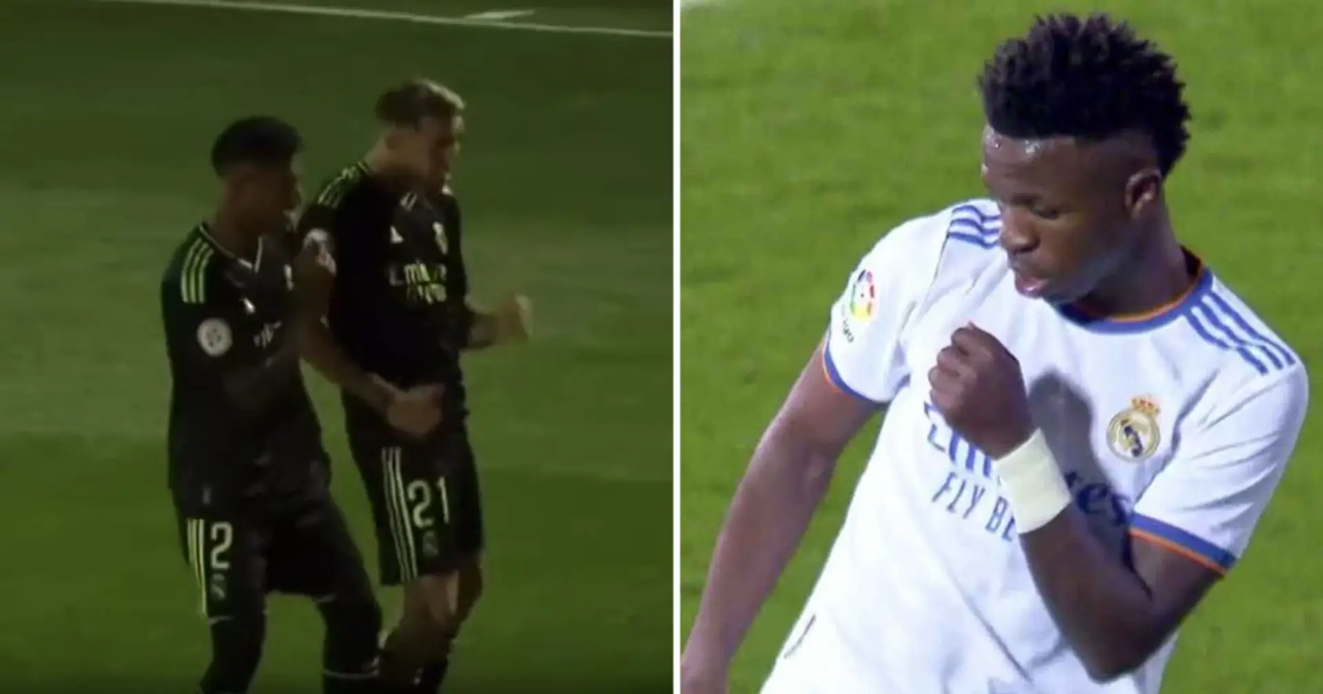 Academy players show support for VInicius Jr with special goal celebration