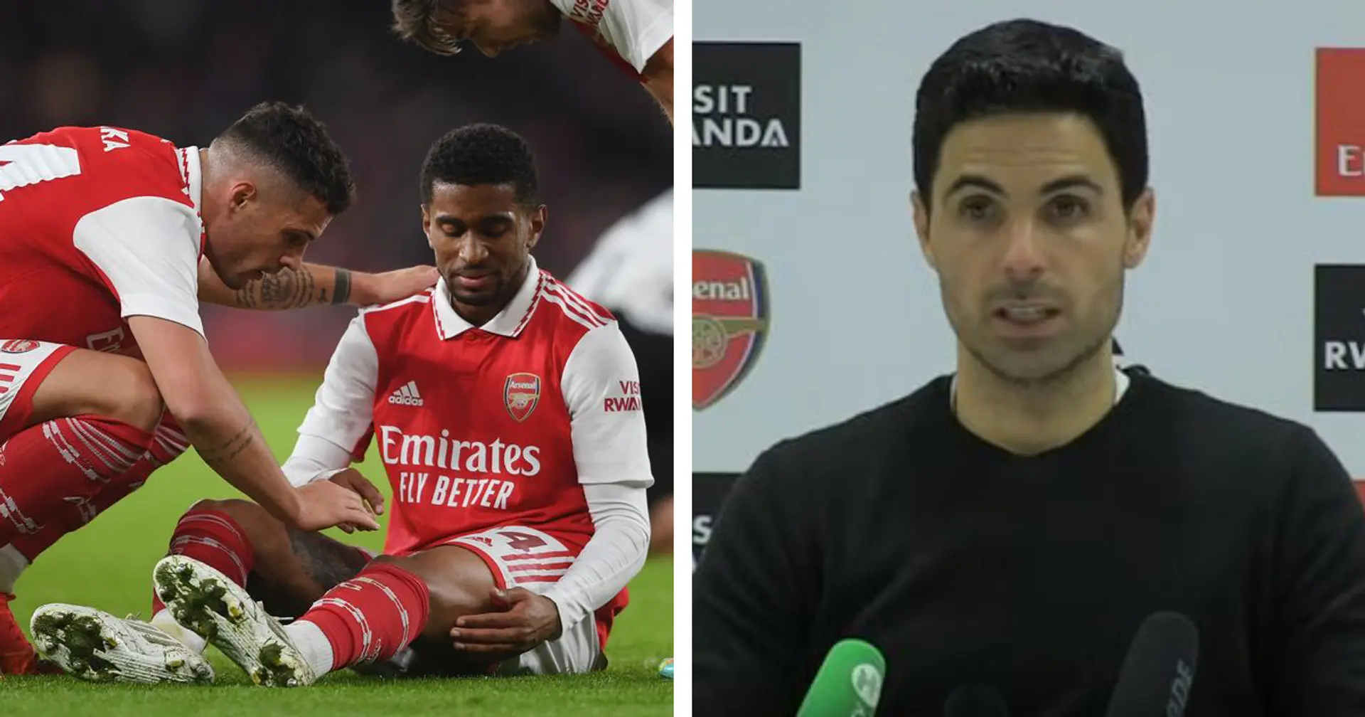 'That hasn't changed the plans': Mikel Arteta calls for calm after Reiss Nelson's injury