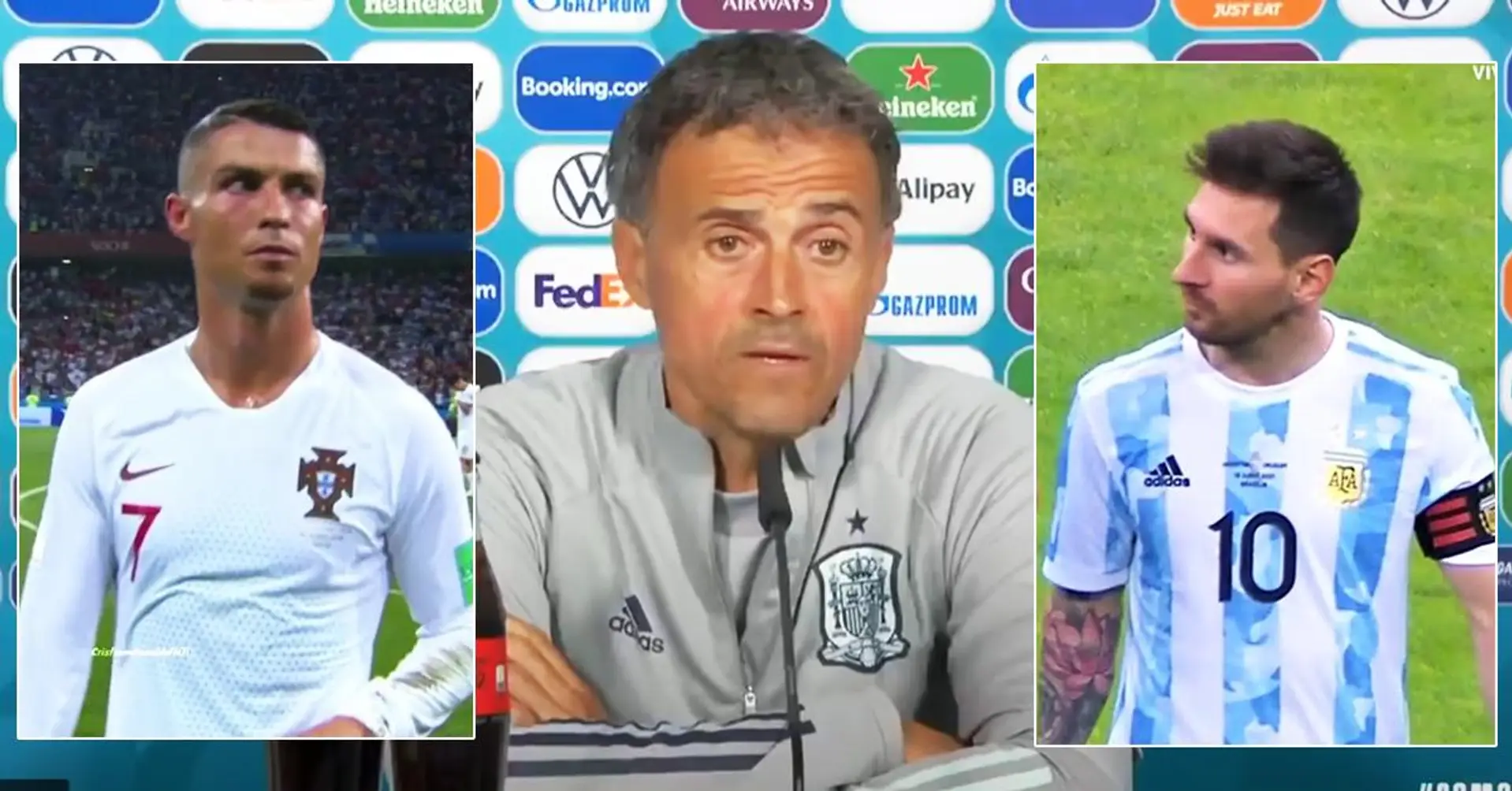 Luis Enrique destroza a los periodistas tras una nueva pregunta sobre 'Messi vs Ronaldo'