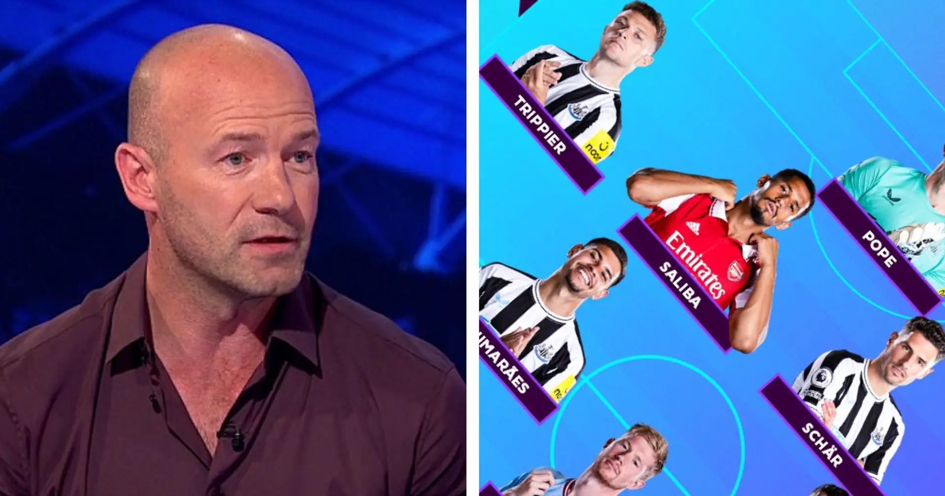 2 Arsenal players included in Alan Shearer's Team of the Season so far — Mikel Arteta is named manager