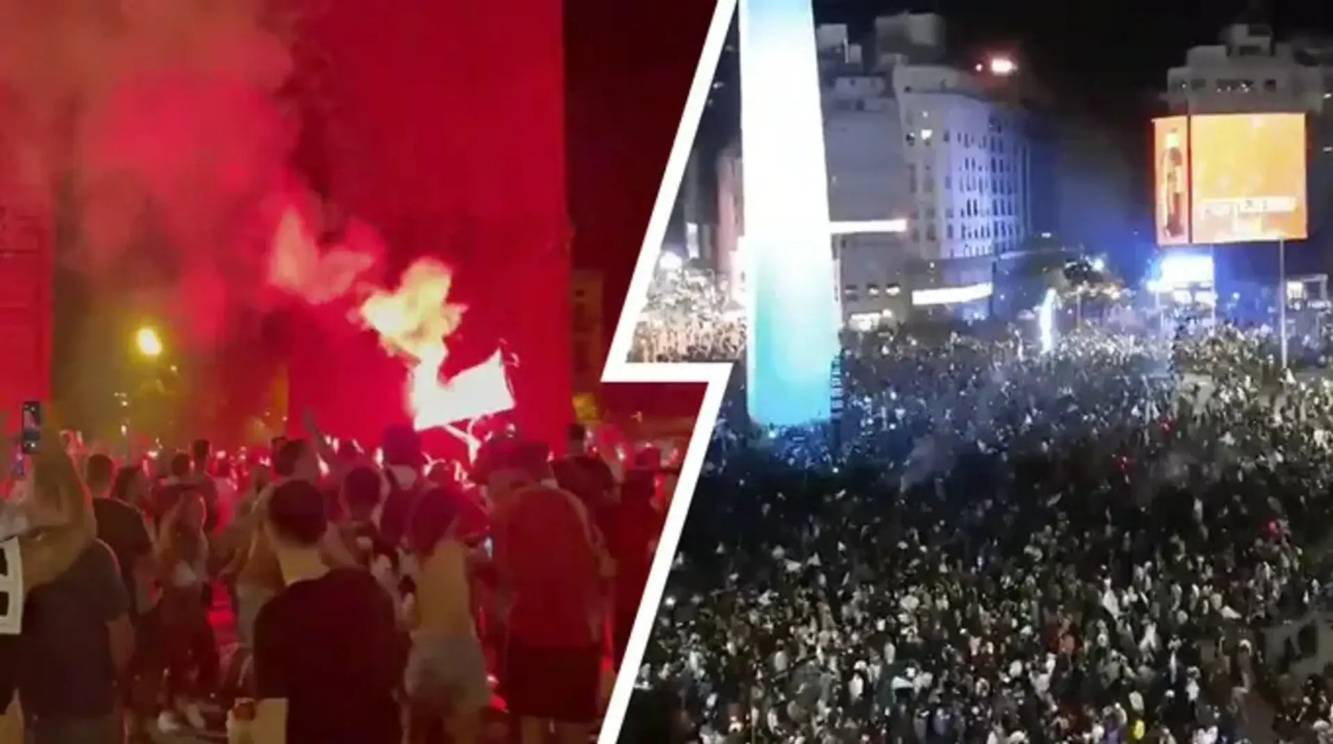 Miles de personas se reúnen en Barcelona y Argentina para celebrar el triunfo en la Copa América (video)