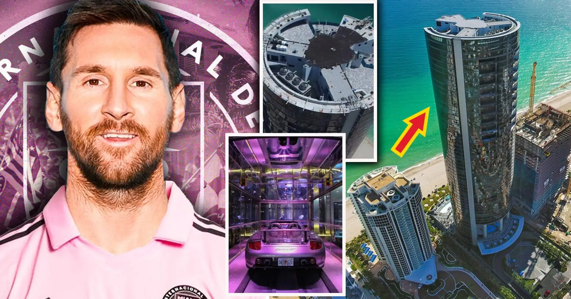 Torre con vista al mar, ascensor privado para coches: una mirada al penthouse de $9 millones de Messi en Miami