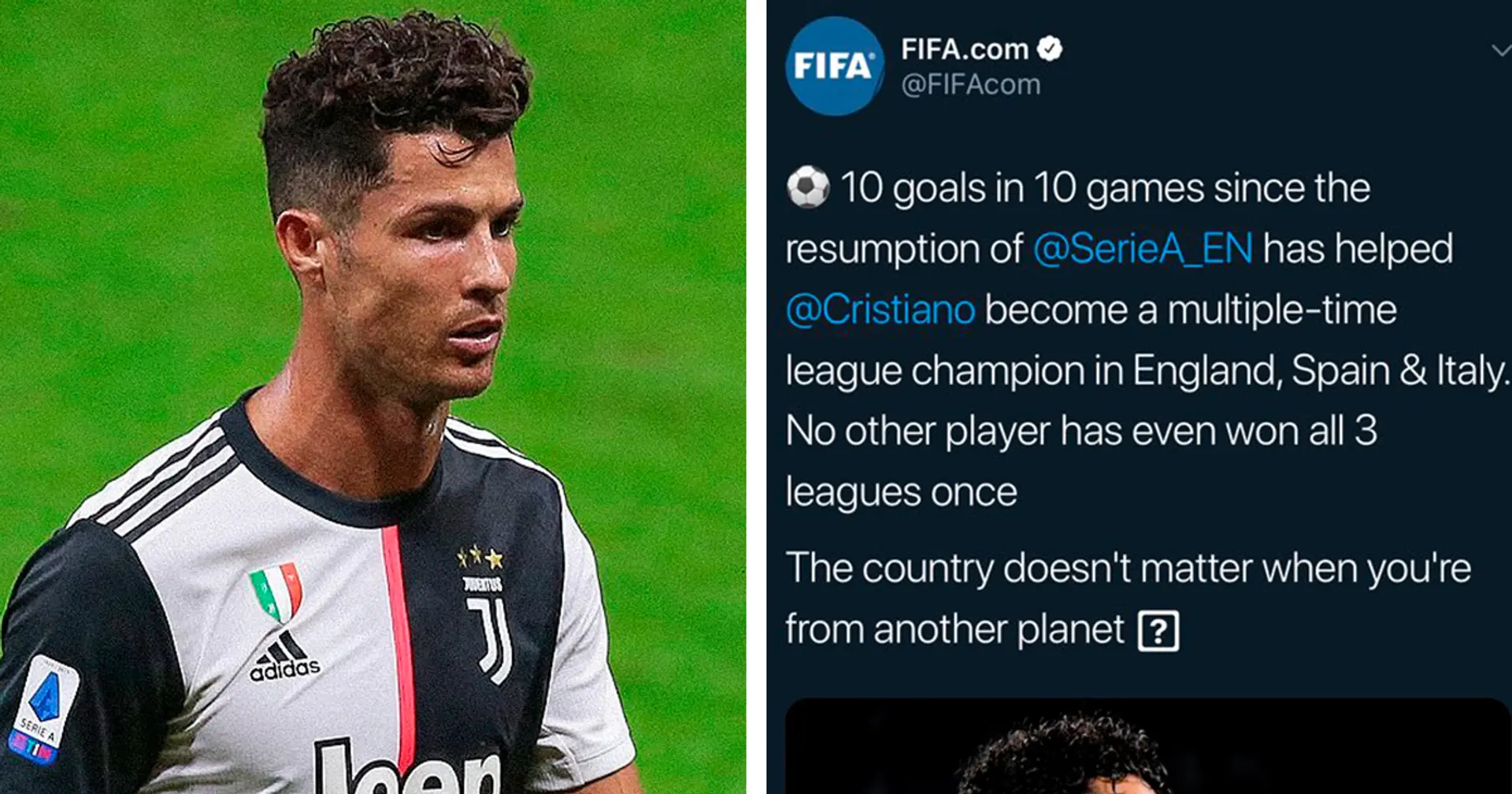 Cristiano Ronaldo isn't only player to have won Premier League, La Liga and Serie A - despite FIFA's hasty claim