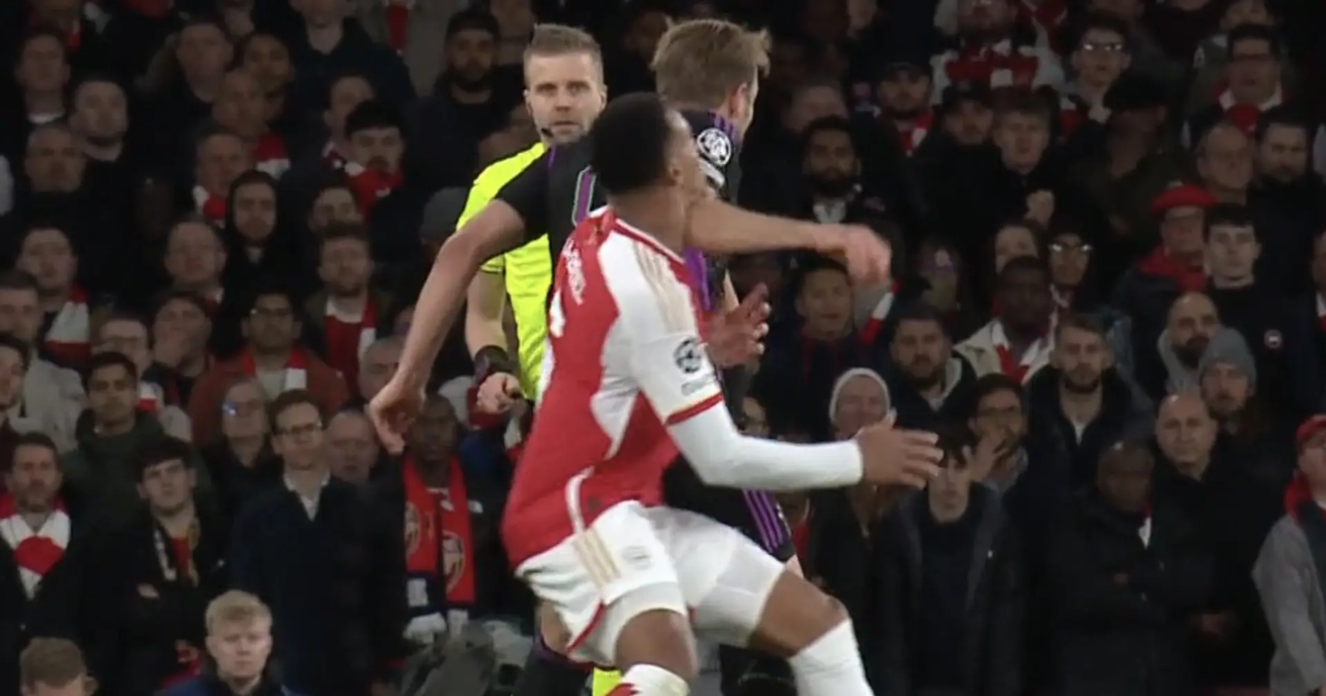 Frustration pur bei Arsenal-Fans: Die Gunners fordern Rote Karte für zufälligen Ellbogenschlag von Kane