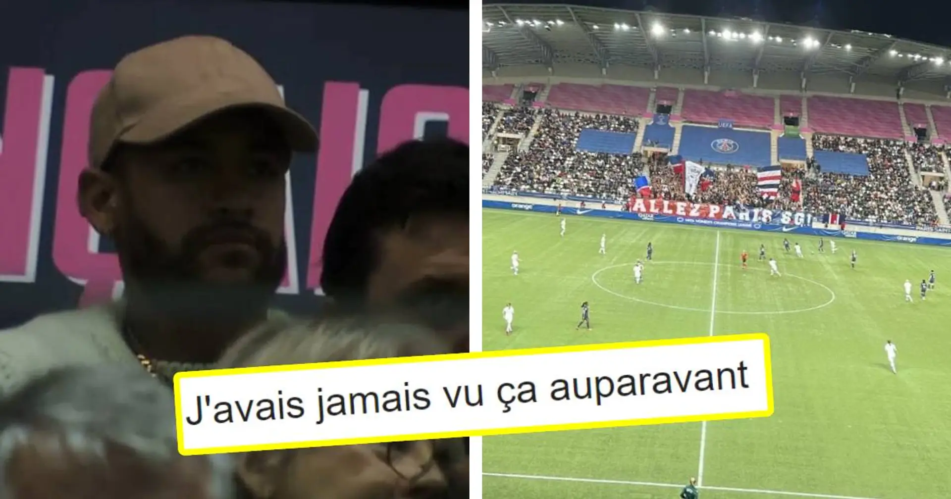 "Que lui arrive-t-il purée" : Les fans du PSG stupéfaits par Neymar alors que le Brésilien assiste au match des féminines