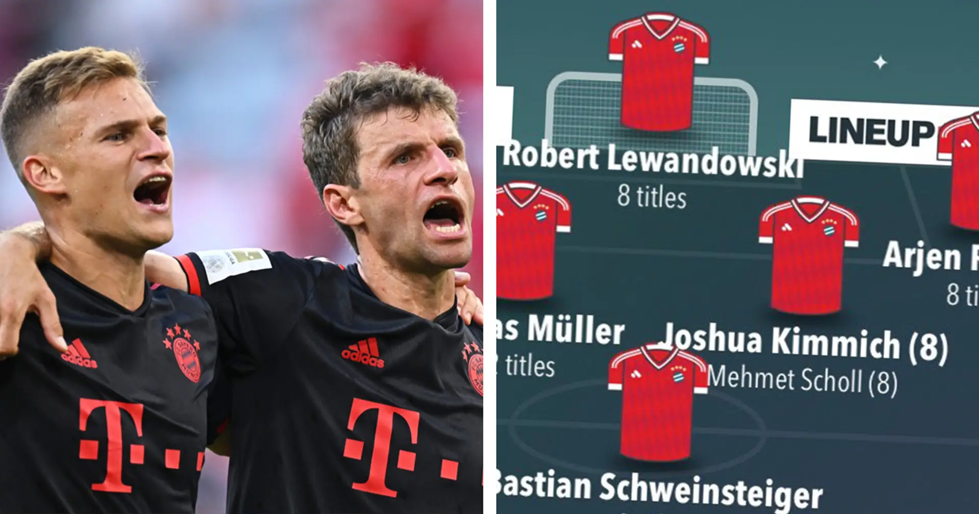 Aus Bayern-Spielern, die 8 oder mehr Bundesliga-Titel gewannen, kann man eine unglaubliche Mannschaft zusammenstellen