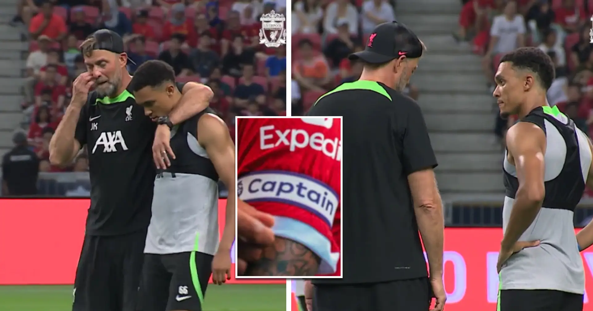 Spotted: Exact moment Trent found out he's Liverpool's new vice captain