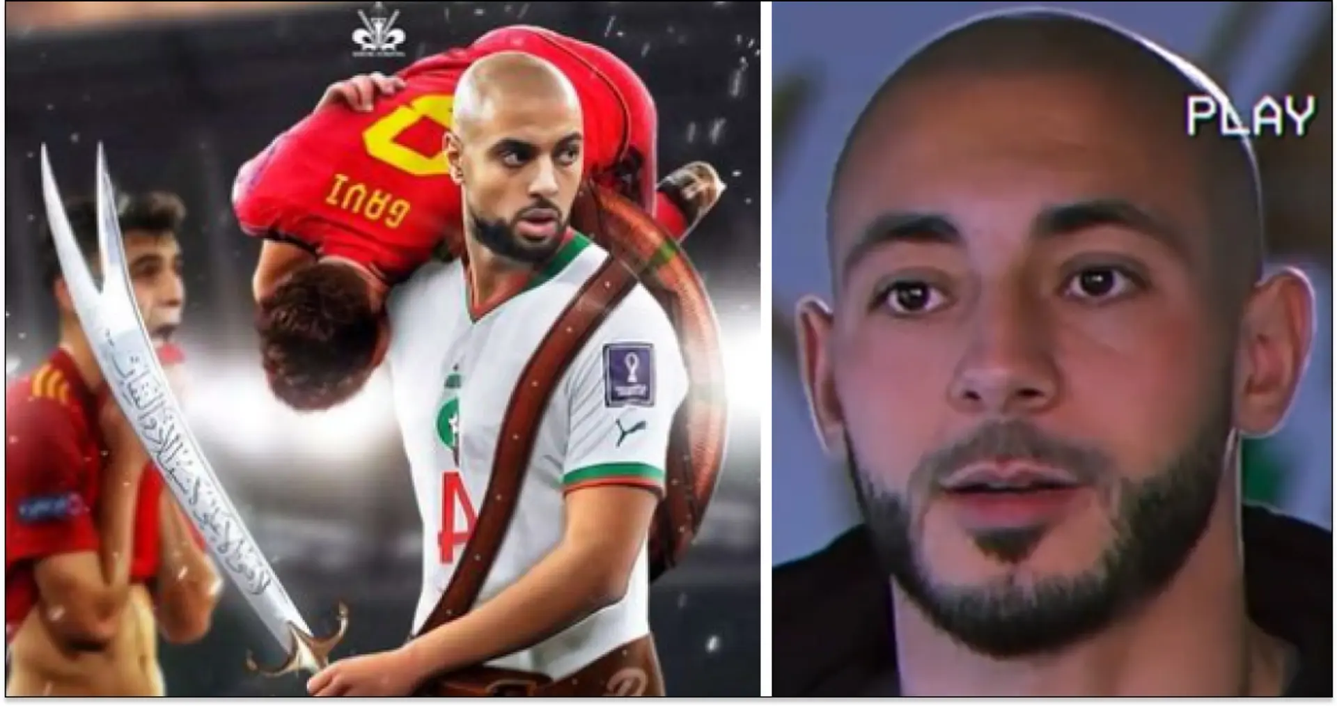 Liverpool-linked Amrabat brutally mocks Spain on social media after dumping them out of World Cup