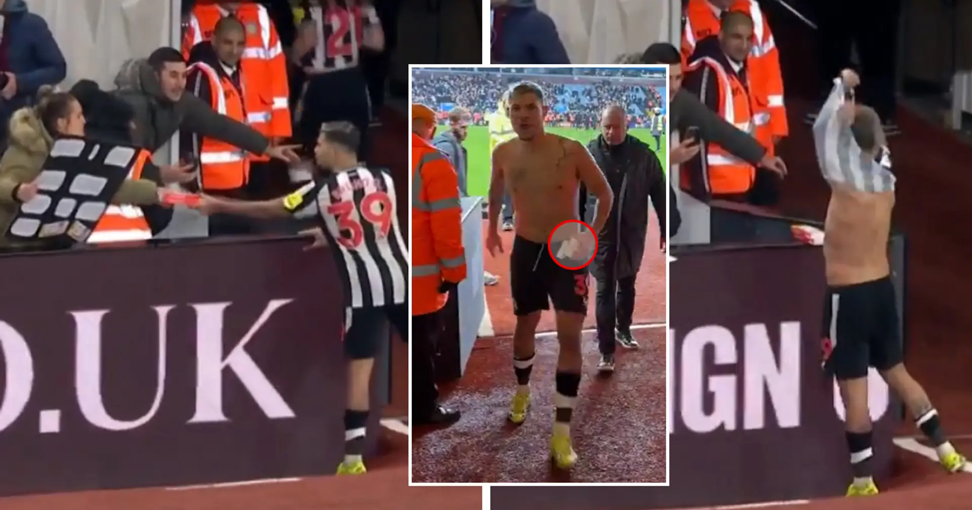 Un fan de Newcastle a offert à Bruno Guimaraes un cadeau qu'il ne pouvait pas refuser en échange de son maillot