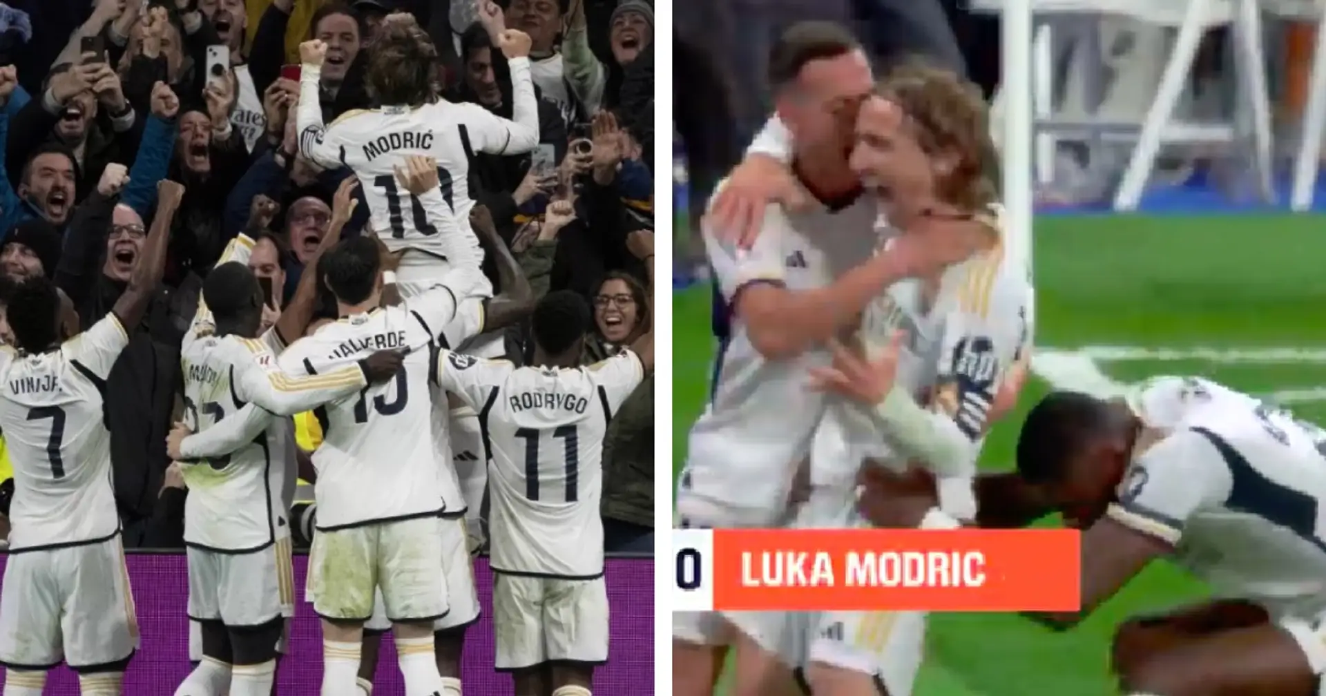 Spotted: Funny thing Rudiger did to Modric after winning goal v Sevilla