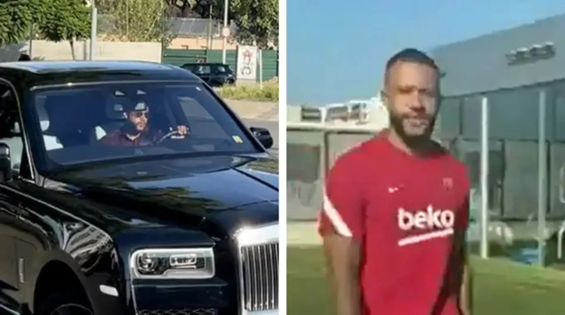 Memphis Depay llega al primer entrenamiento del Barça en un lujoso Rolls-Royce