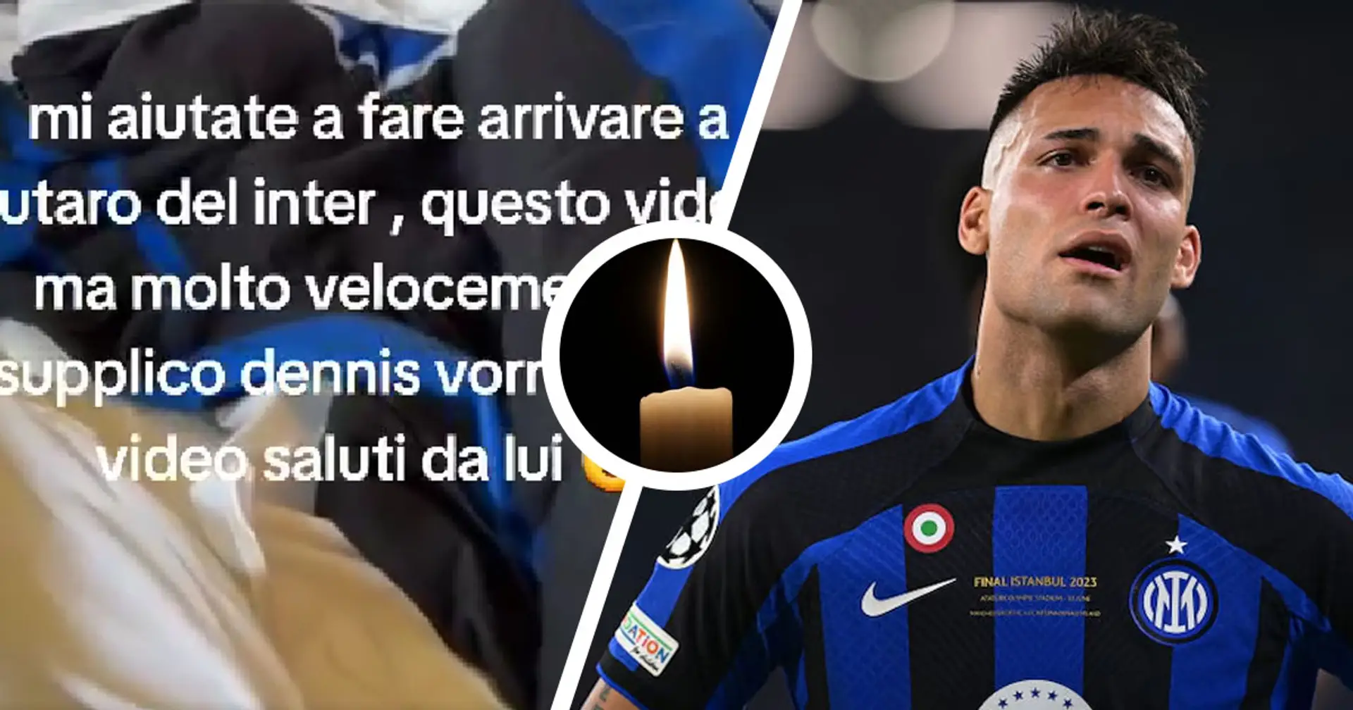Voleva un video saluto da Lautaro, il giovanissimo tifoso dell'Inter Dennis non ce l'ha fatta: era gravemente malato