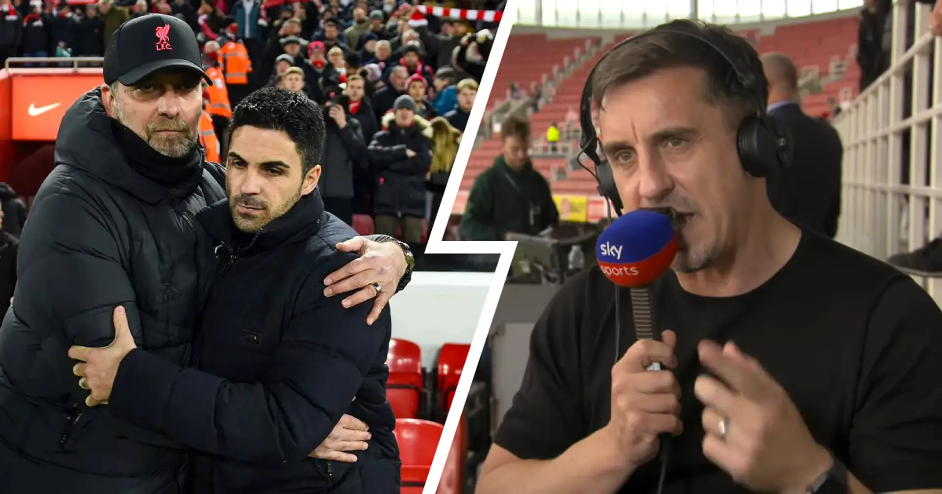 Gary Neville backs one team to beat Man City to the title — it's not Man United