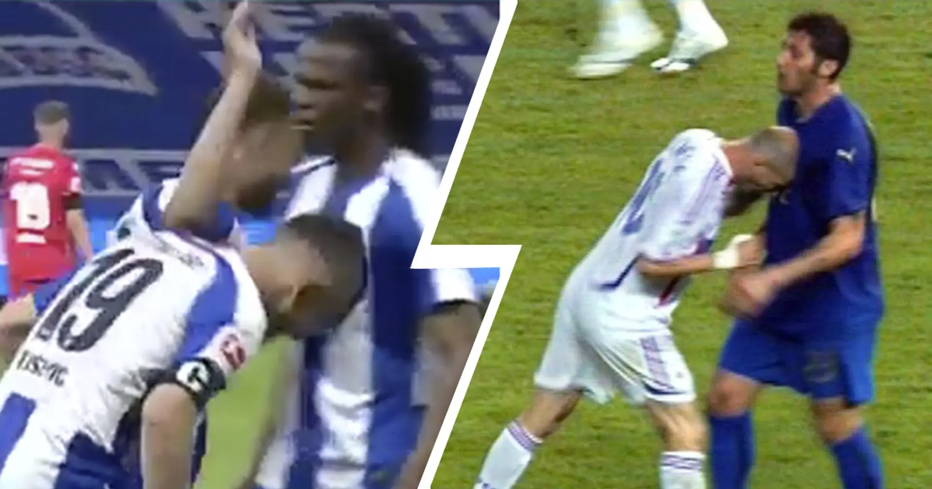 Celebration of the day: Hertha's Vedad Ibisevic does Zidane's famous headbutt after scoring a goal