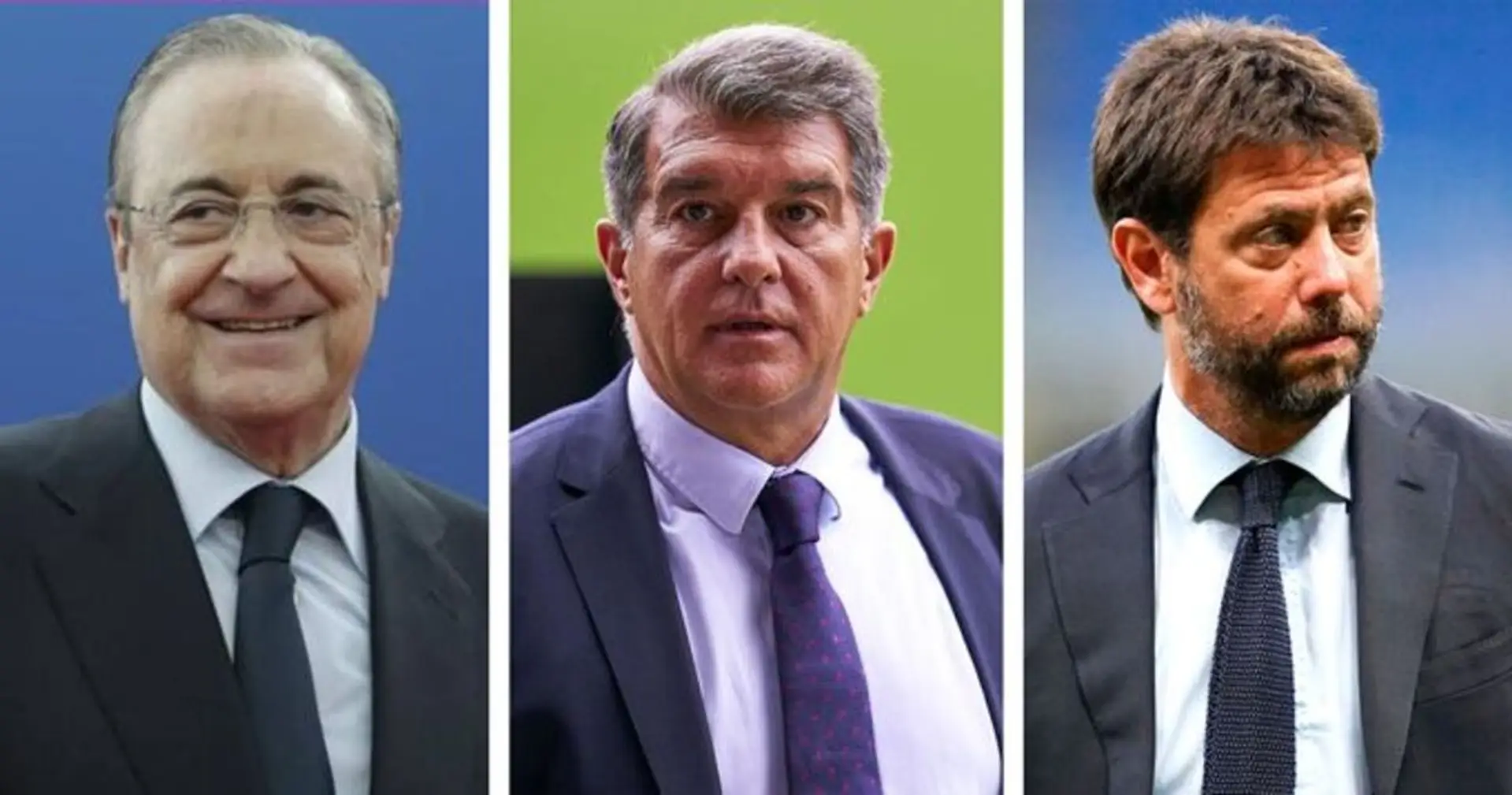 Laporta asiste a reunión de 4 horas con los jefes del Madrid y Juve para discutir la Superliga