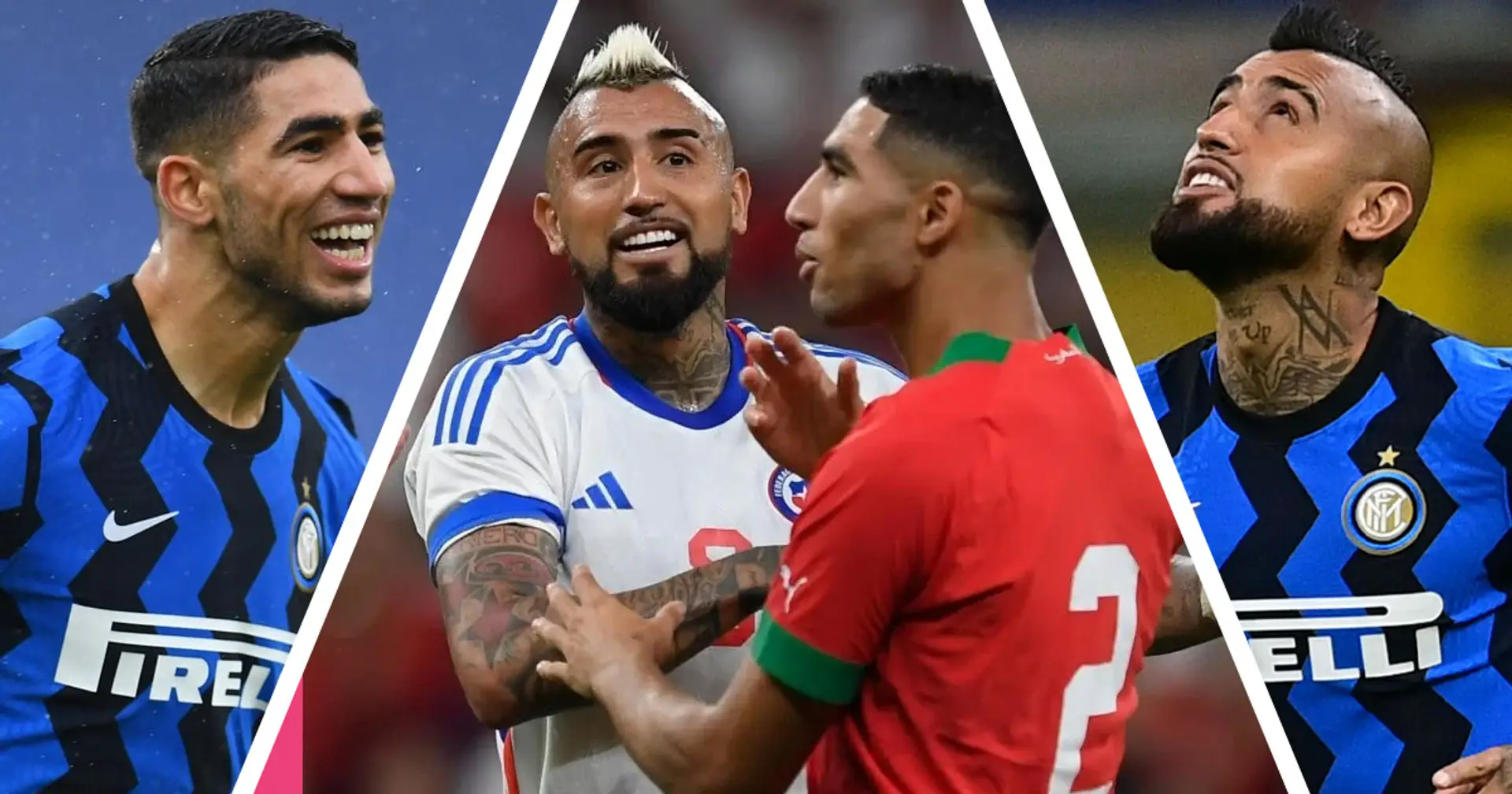 Hakimi e Vidal, avversari ma sempre amici: lo scatto durante Cile - Marocco cattura i tifosi dell'Inter