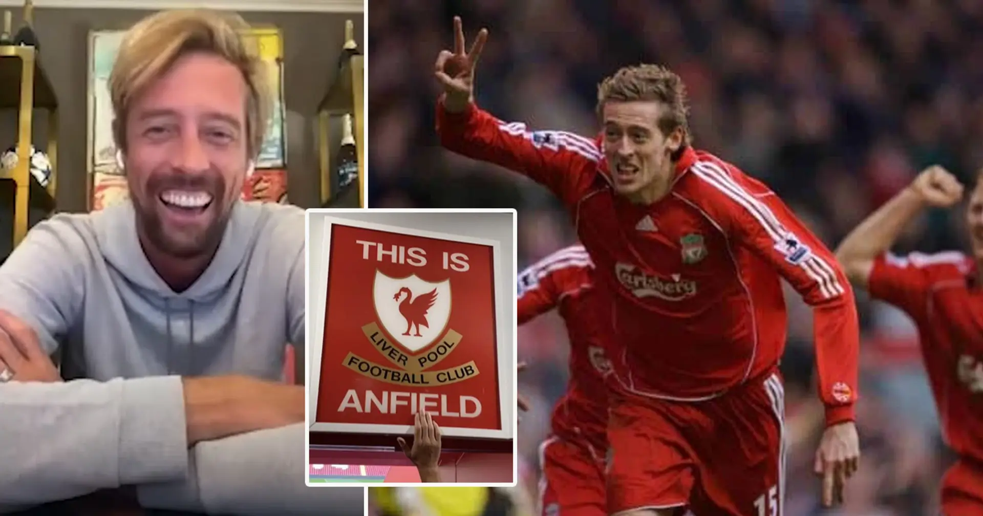 'Never again!': Peter Crouch reveals why he touched 'This Is Anfield' sign only once