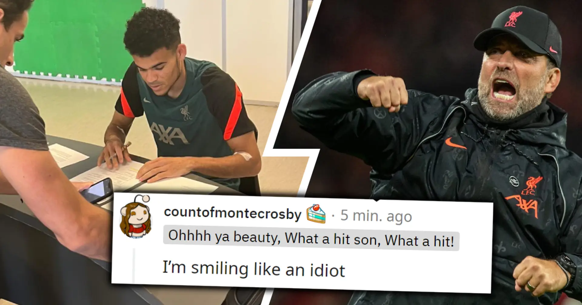 'We got him', 'Fekir did this too': Reds fans react to leaked pic of Diaz signing LFC contract