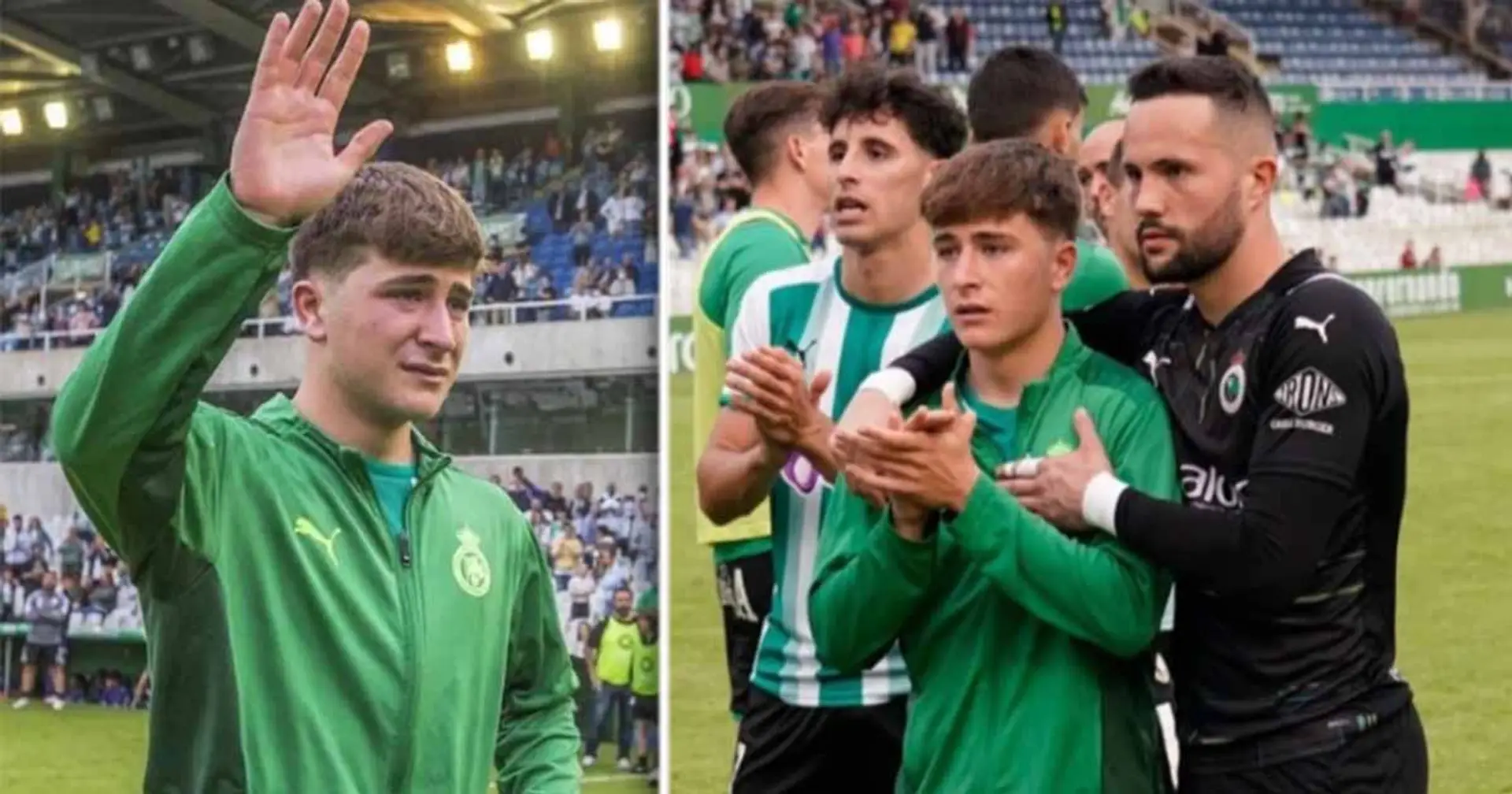 Pablo Torre brought to tears as Racing Santander bid farewell to 19-year-old