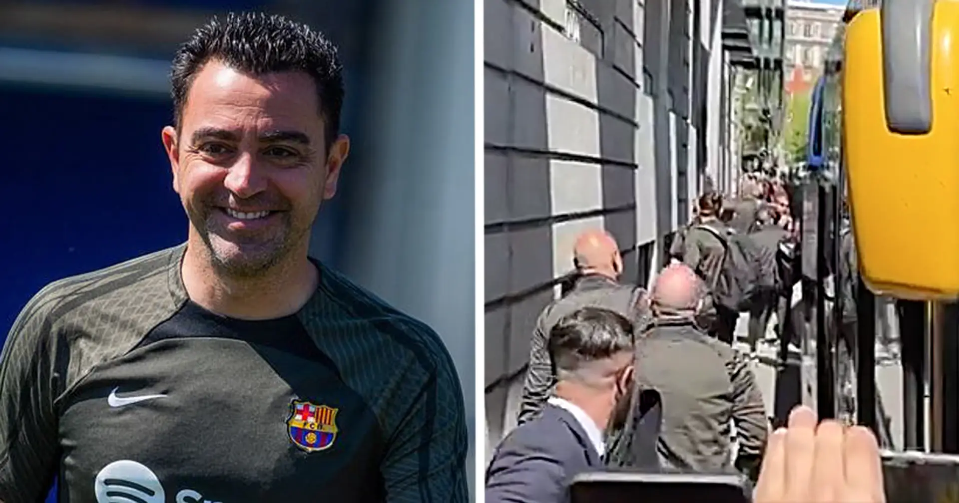 Die Barça-Fans begrüßten die Mannschaft in Madrid vor dem Clasico mit einem Xavi gewidmeten Lied