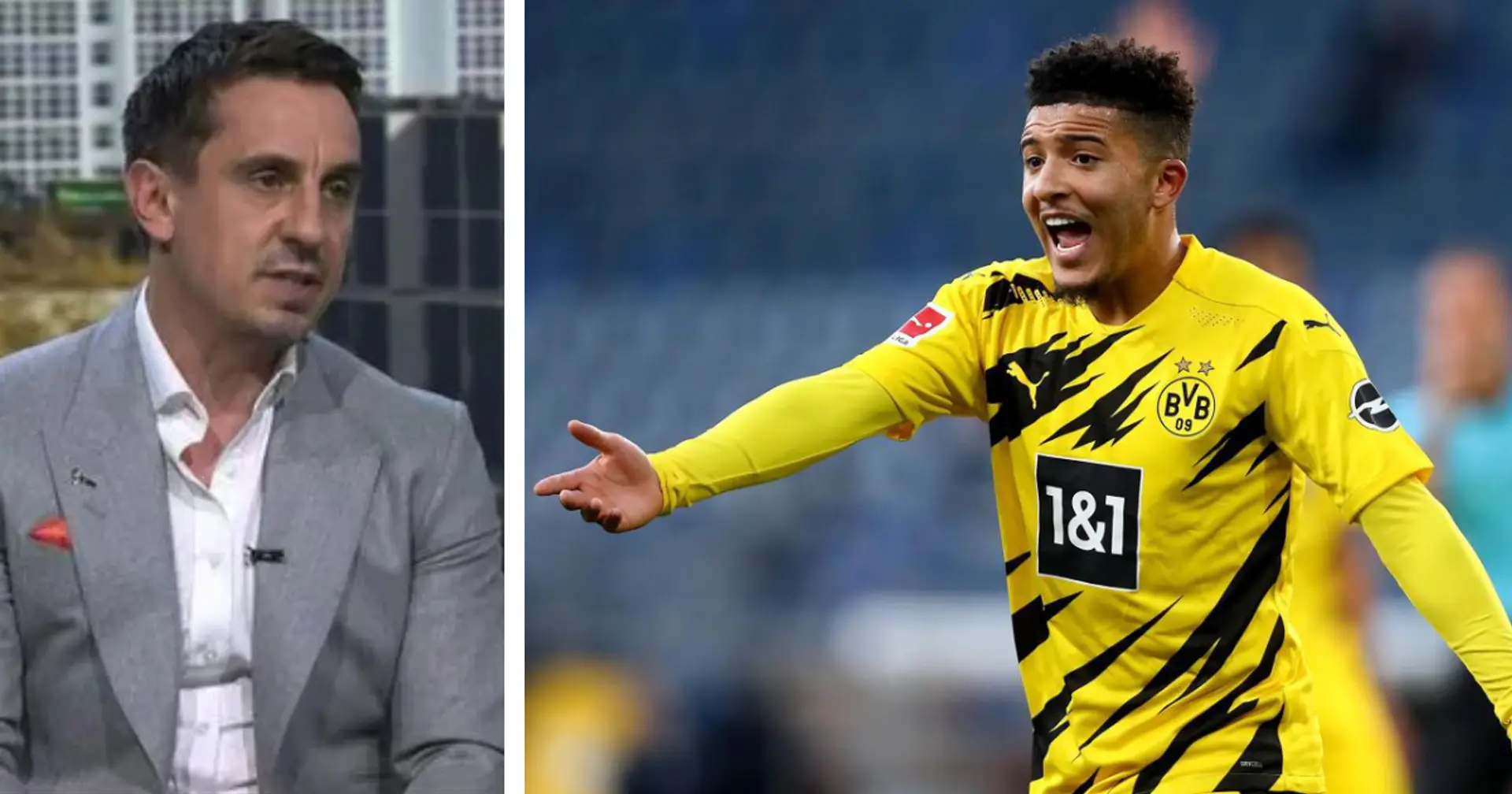 'We can't start putting him in the category with world stars': Gary Neville warned Man United about Sancho in 2020