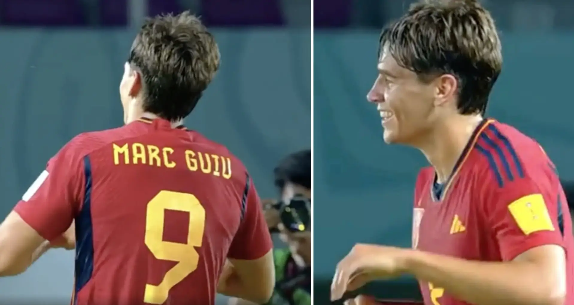 Spotted: Marc Guiu hits Barca teammate's trademark celebration at U17 World Cup - not Pedri's
