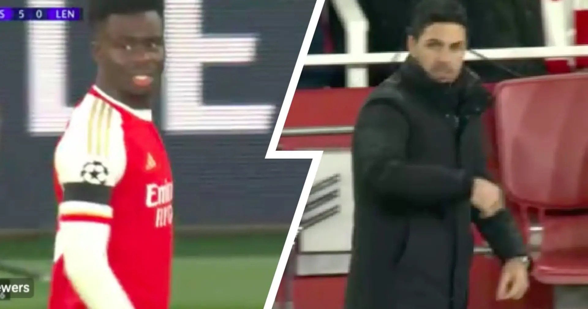 Saka admits he's not happy with ONE thing Arteta did in Lens win 