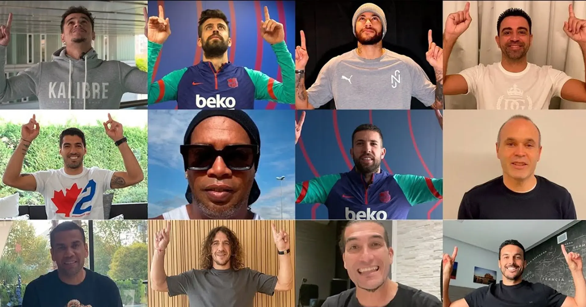 Ronaldinho, Neymar, Suarez and others: Barca teammates pay tribute to Messi as Leo equals Xavi's record (video)