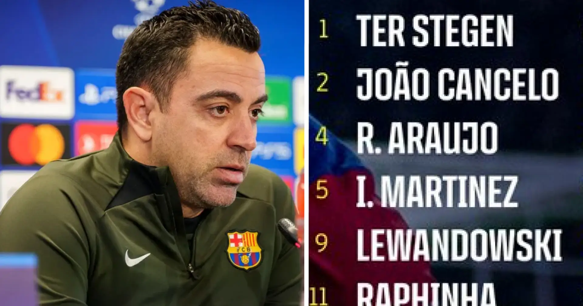 Ferran misses out: Xavi includes FIVE teenagers in 22-man squad for Napoli game