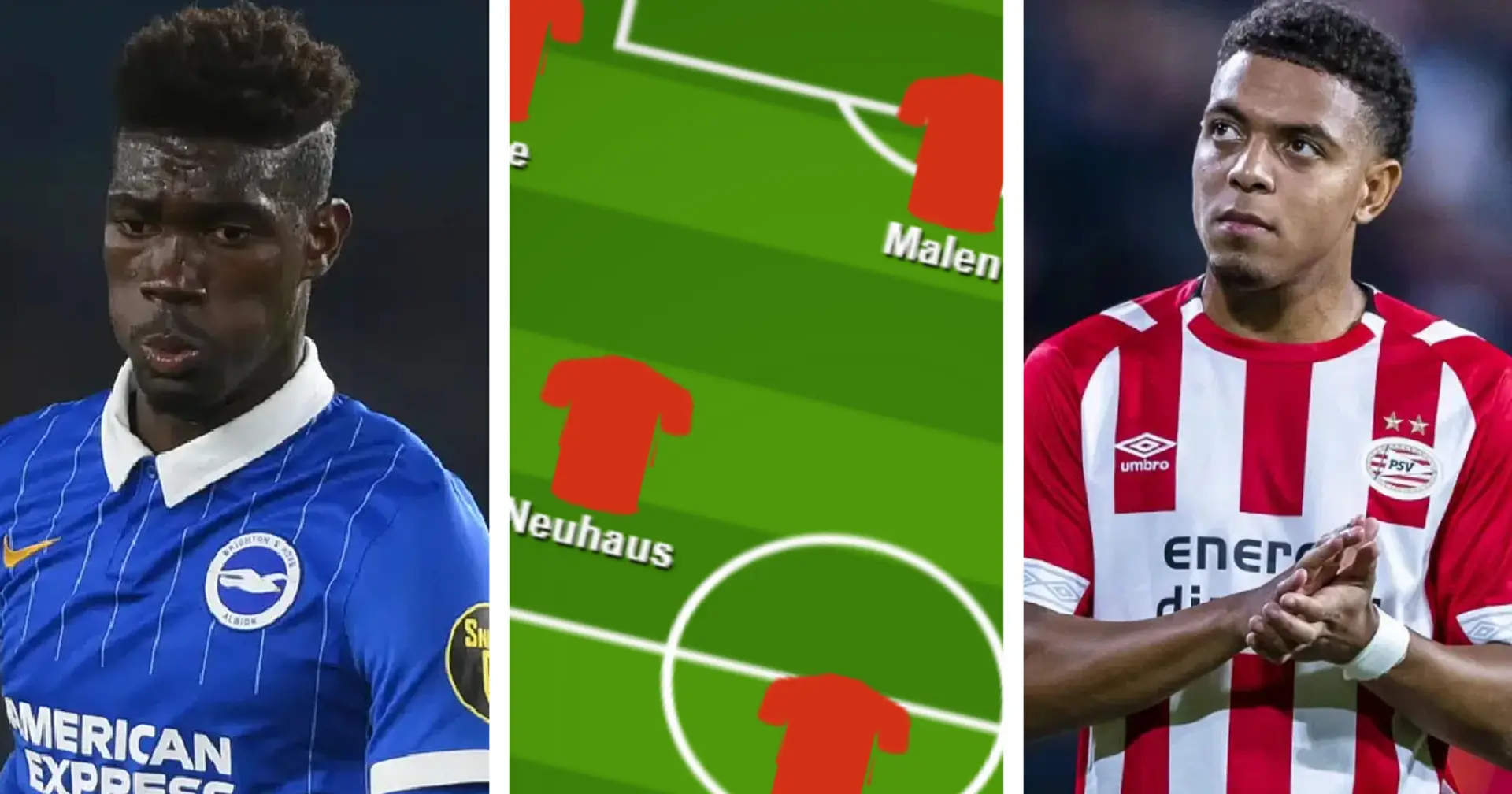What Liverpool could look like with Bissouma or Malen in - 3 potential line-ups