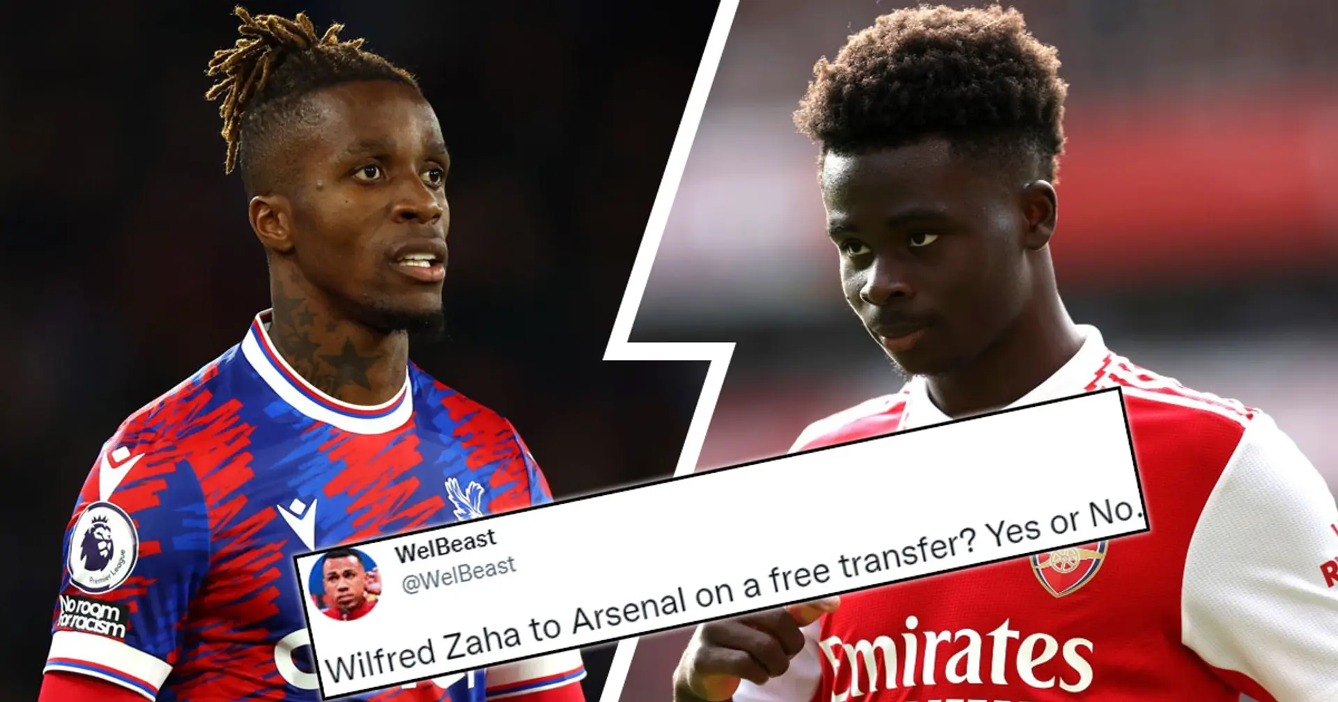 'Be mad to say no,' vs 'How old is he?': Arsenal fans debate potential Wilfried Zaha signing in 2023