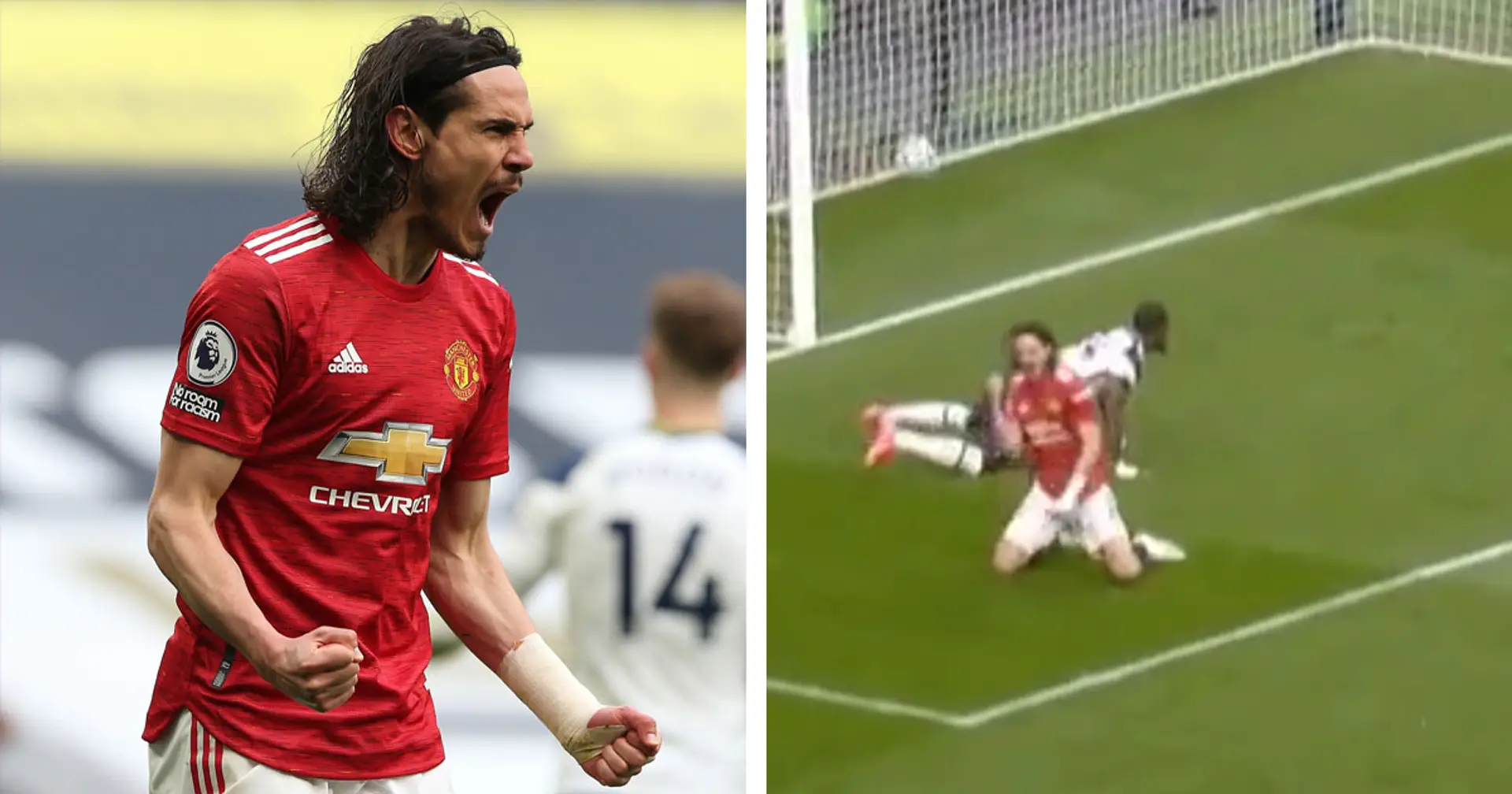 Cavani displays incredible passion with brilliant celebraton for Fred’s goal vs Spurs